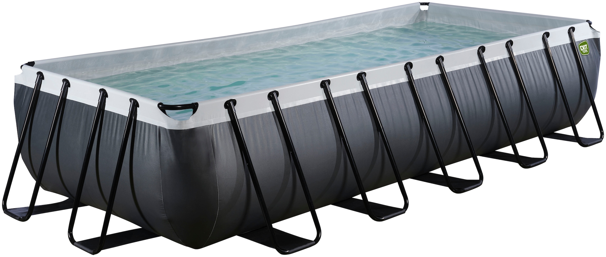 EXIT Framepool, (Set, 3 tlg.), LxBxH: 540x250x100 cm, inkl. Filterpumpe und Sicherheitsleiter