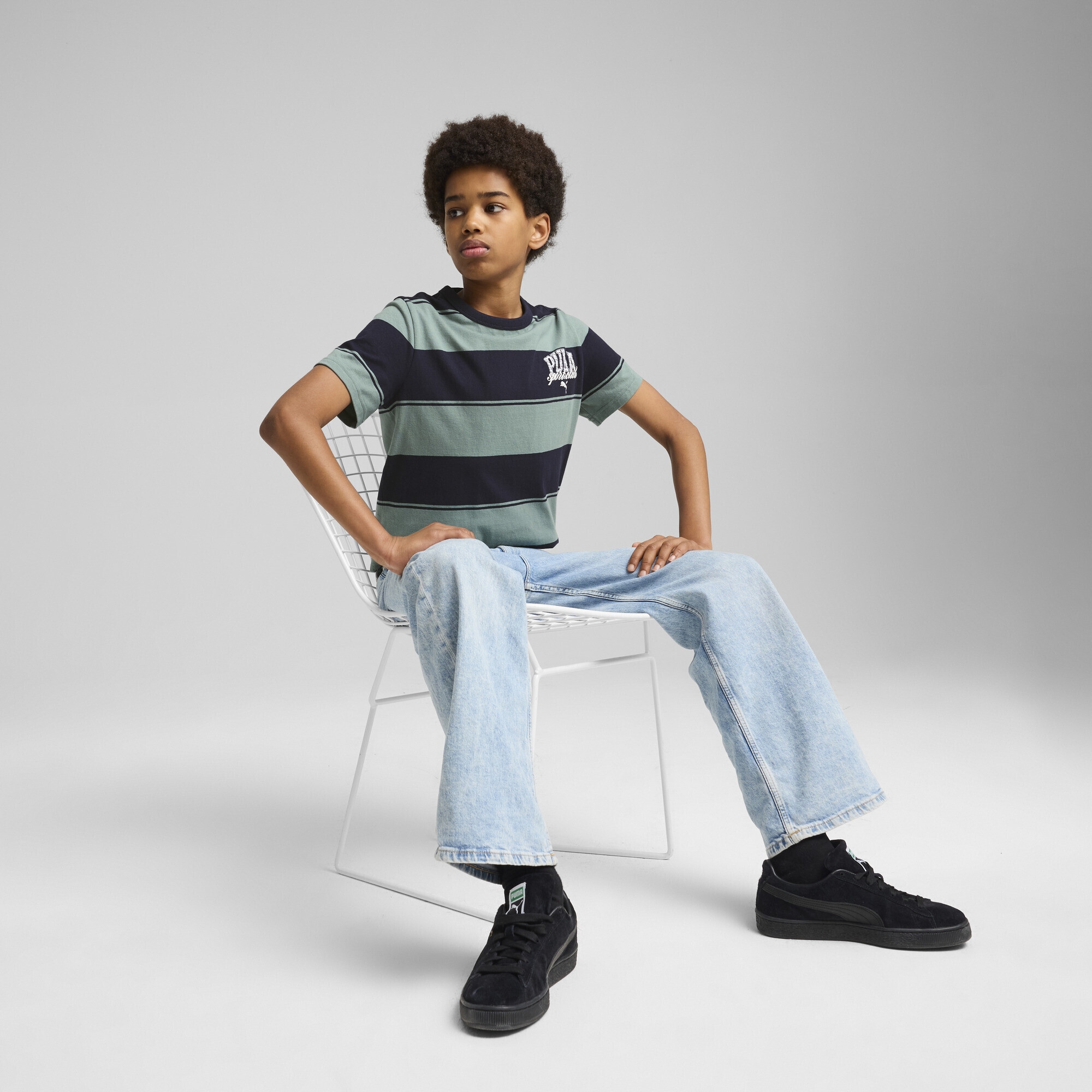 PUMA T-Shirt »PUMA Class Gestreiftes T-Shirt Jungen«