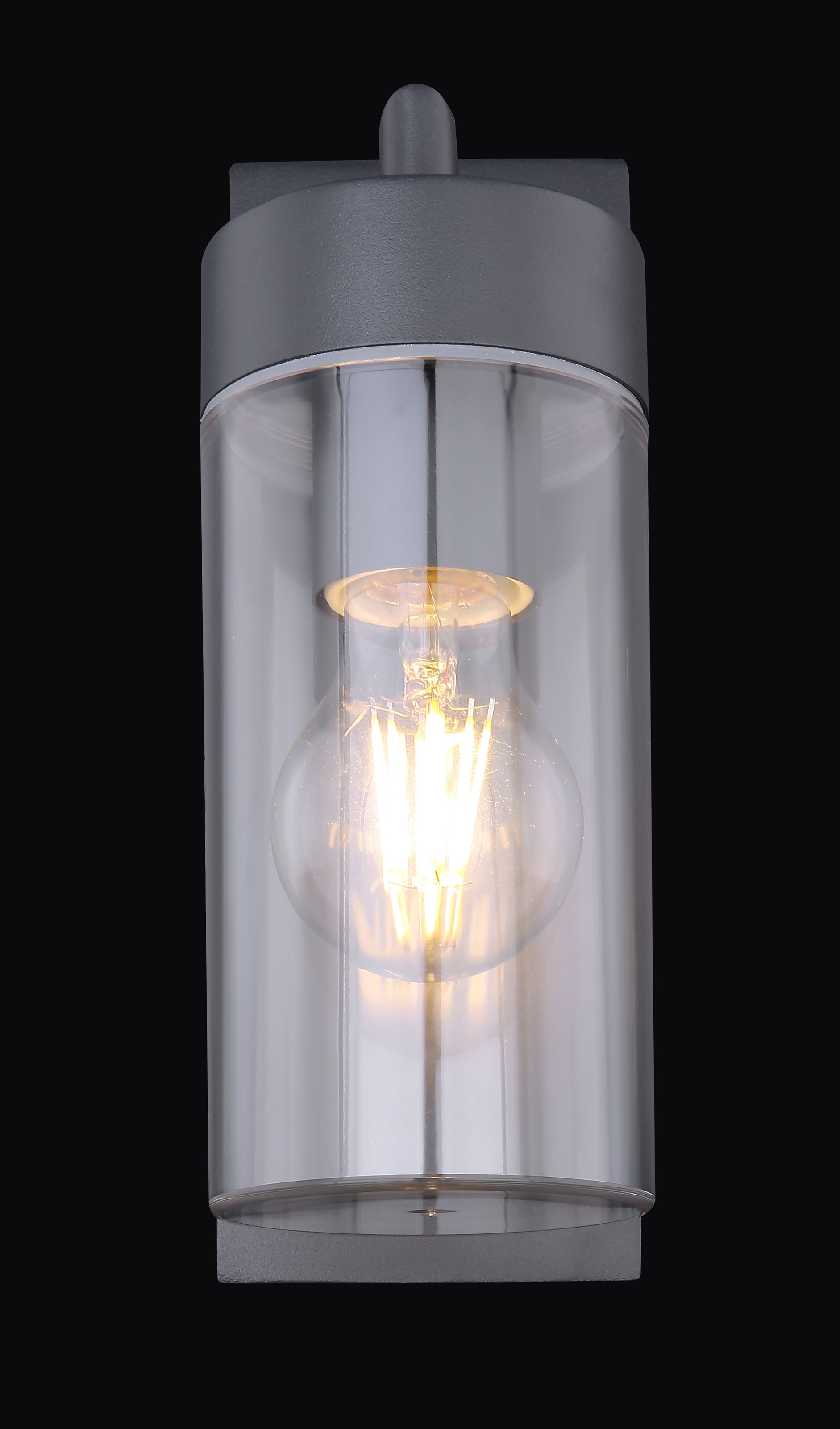 GLOBO LIGHTING Außen-Wandleuchte »VESSA« E27 1 Stk. Außenwandleuchte anthrazit, IP44, Licht abwärts