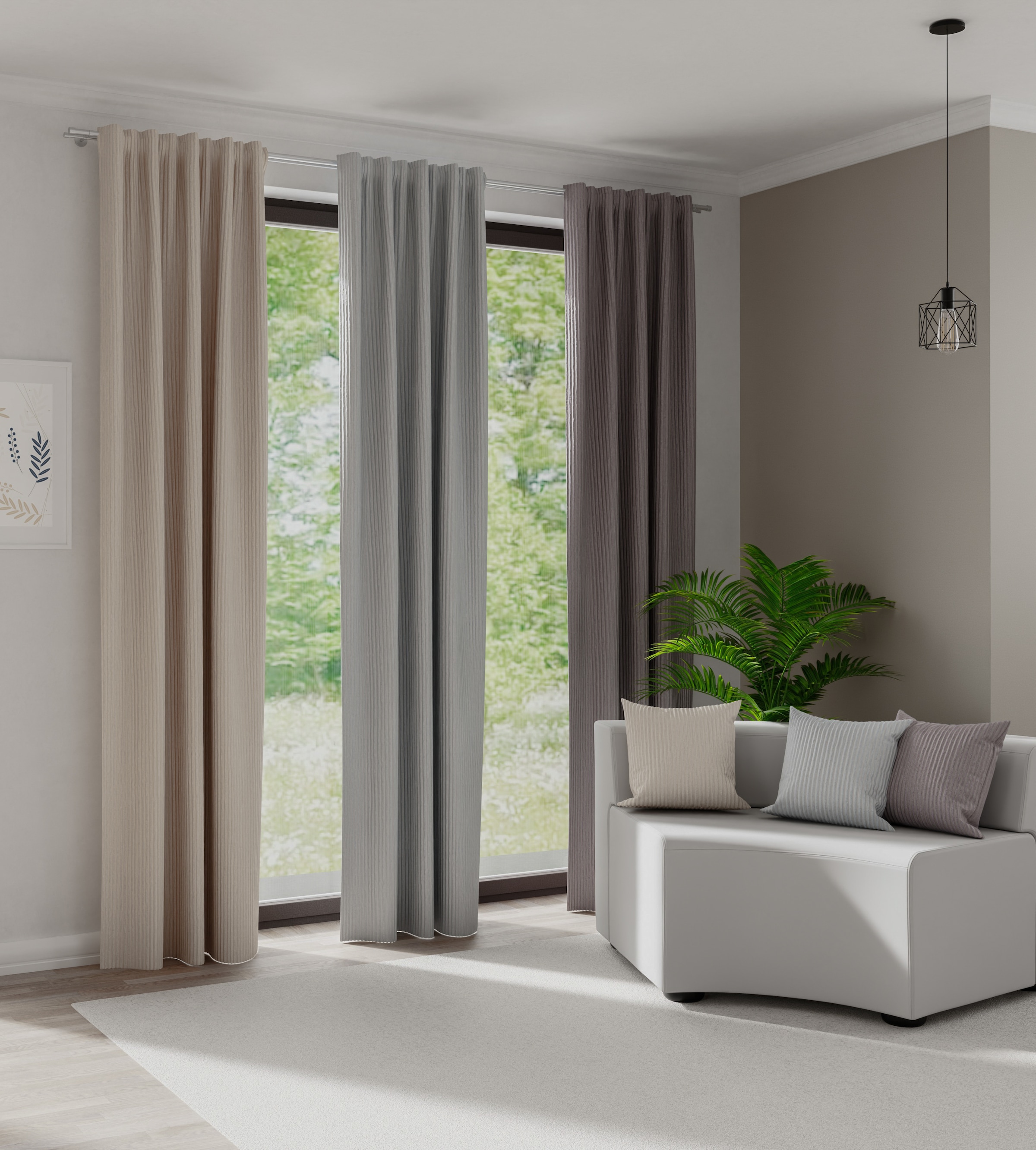 HOMING Vorhang »Sven« verdeckte Schlaufen 1 Stk. tlg. Fertigschal