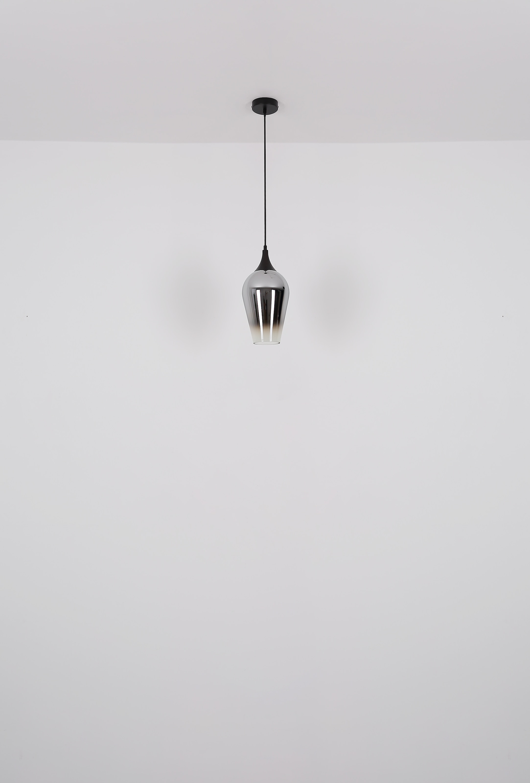 GLOBO LIGHTING Hängeleuchte »LAVUS«, Leuchtmittel E27 | ohne Leuchtmittel, Hängelampe/Pendell./Glas verchromt/Höhe kürzbar/Esstisch/Wohnzimmer