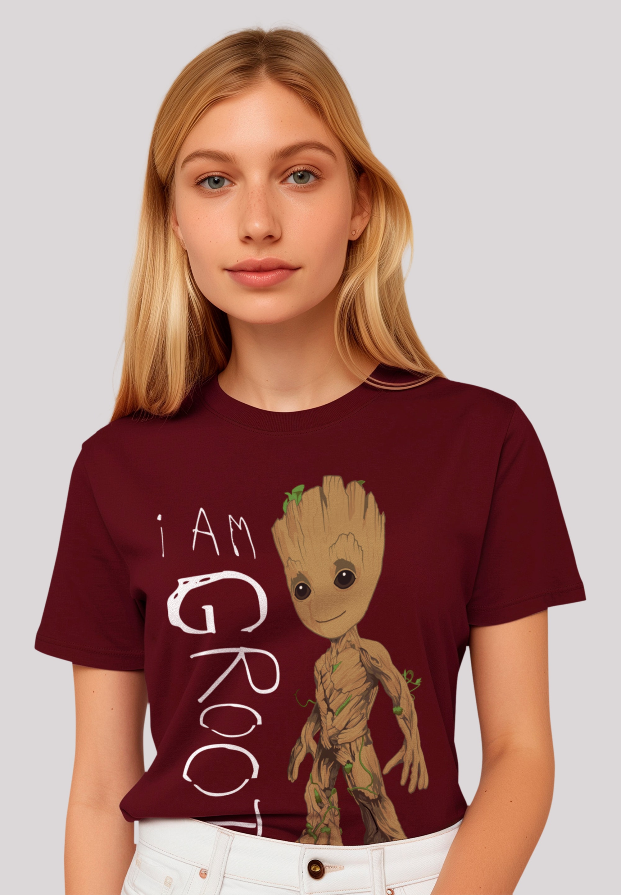 T-Shirt »Marvel Guardians of the Galaxy I am Groot«, Premium Qualität