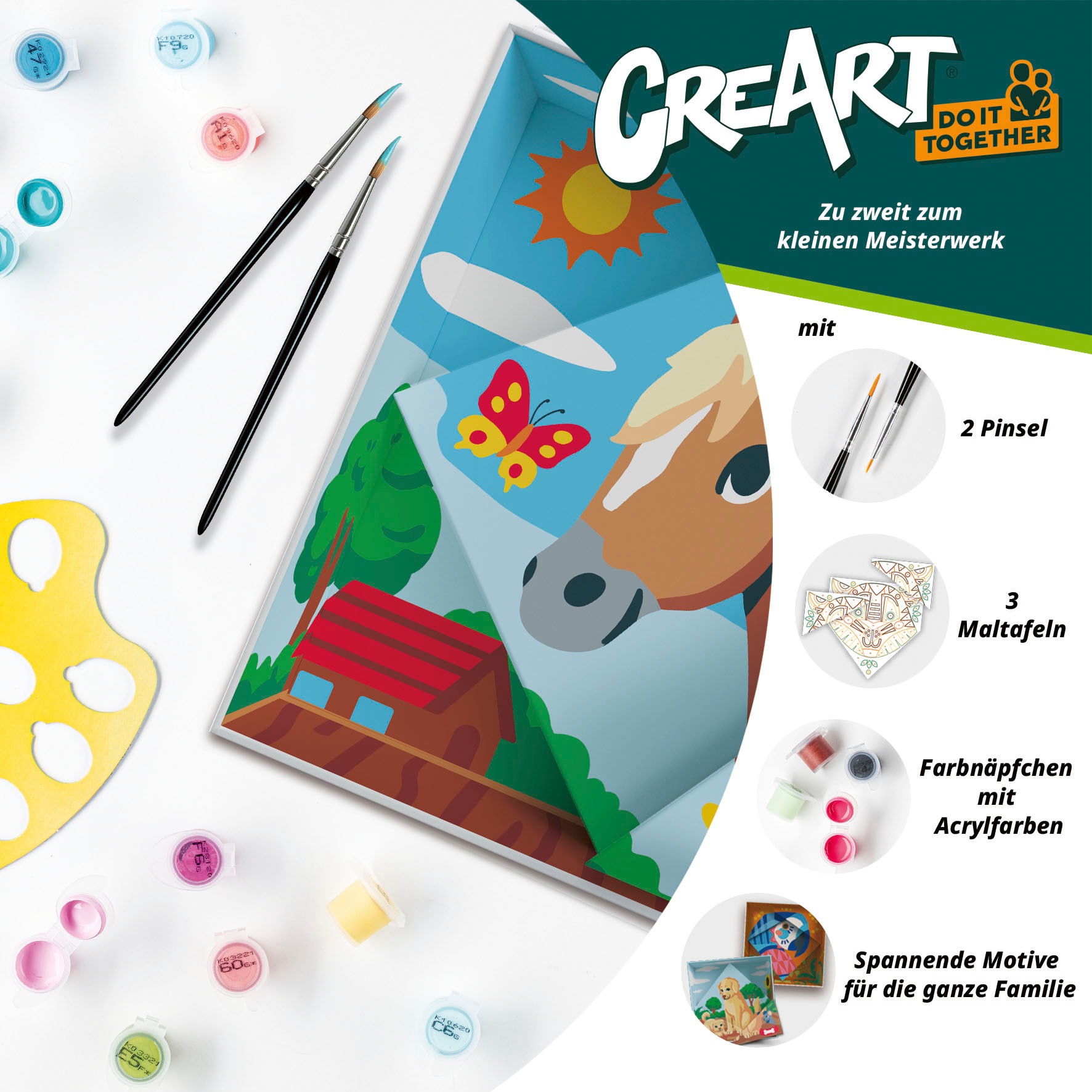 Ravensburger Malen nach Zahlen »CreArt, Do it together, Pferde« Made in Europe