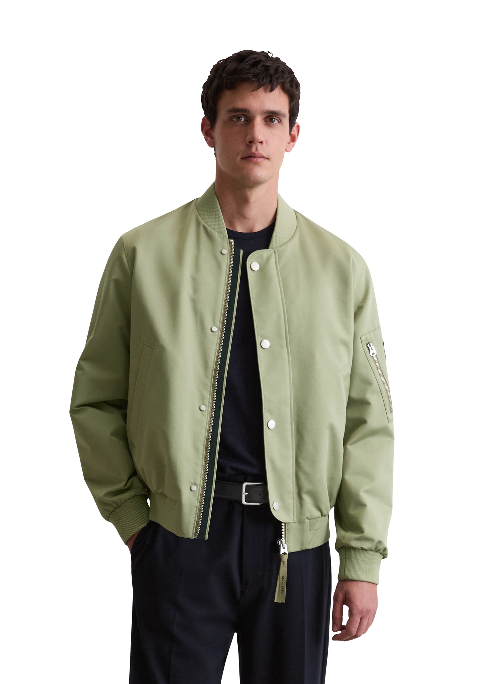 Marc OPolo Outdoorjacke "aus wasserabweisendem Micro-Canvas", ohne Kapuze günstig online kaufen