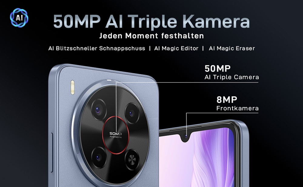 ZTE Smartphone »Blade V70 Max« Galactic Gray