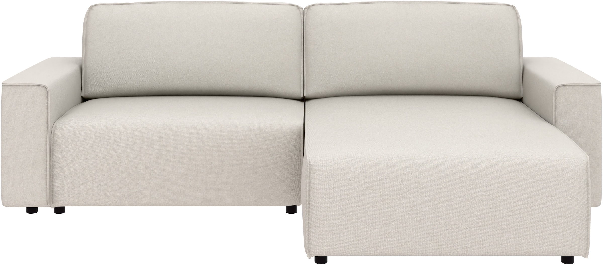 INOSIGN Ecksofa »Chance, Recamiere beidseitig montierbar, Schlaffunktion, Breite 265 cm«, in Struktur LUMOS, mit Schlaffunktion und Bettkasten