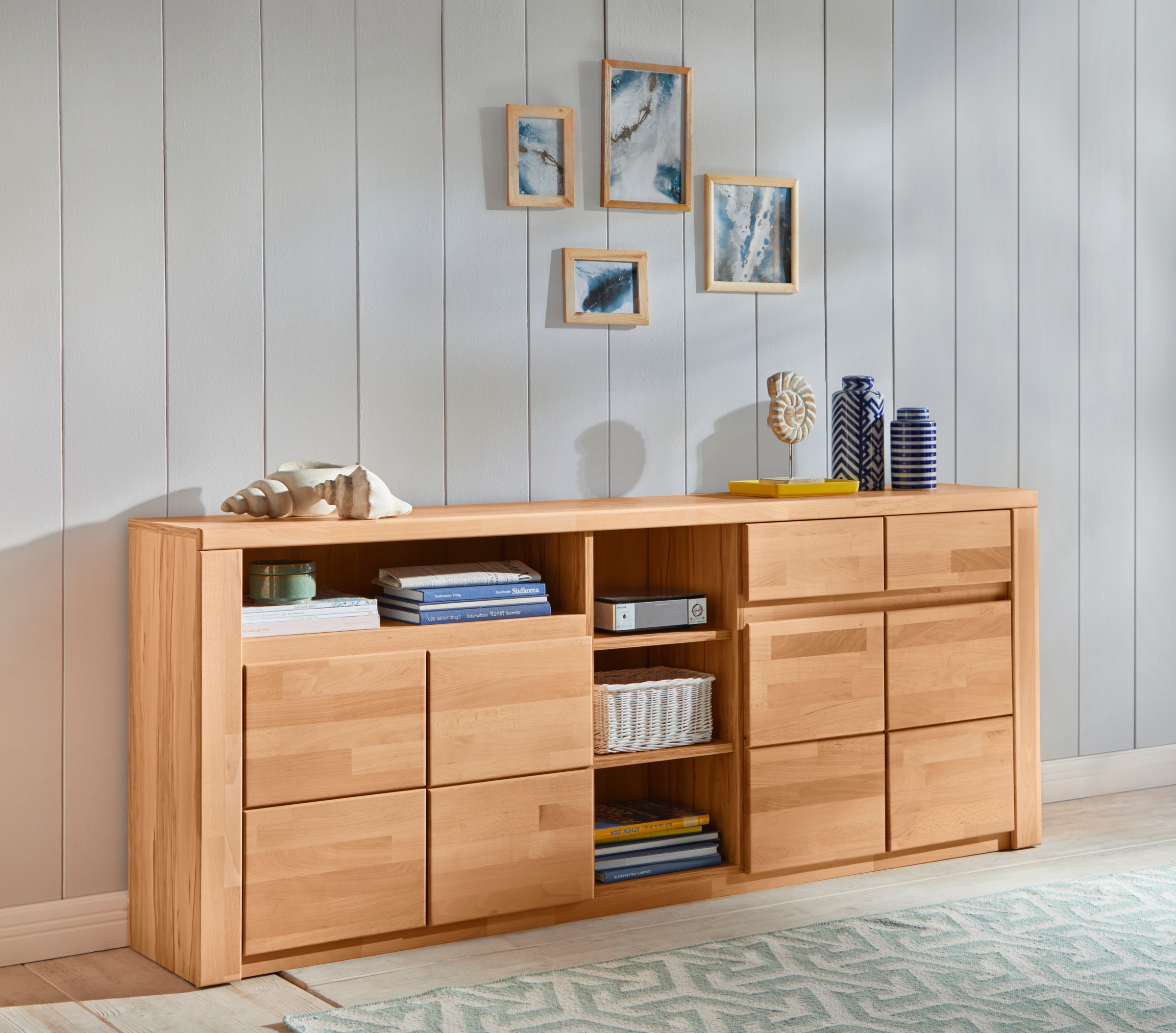 Home affaire Sideboard "Burani", grifflose Optik günstig online kaufen