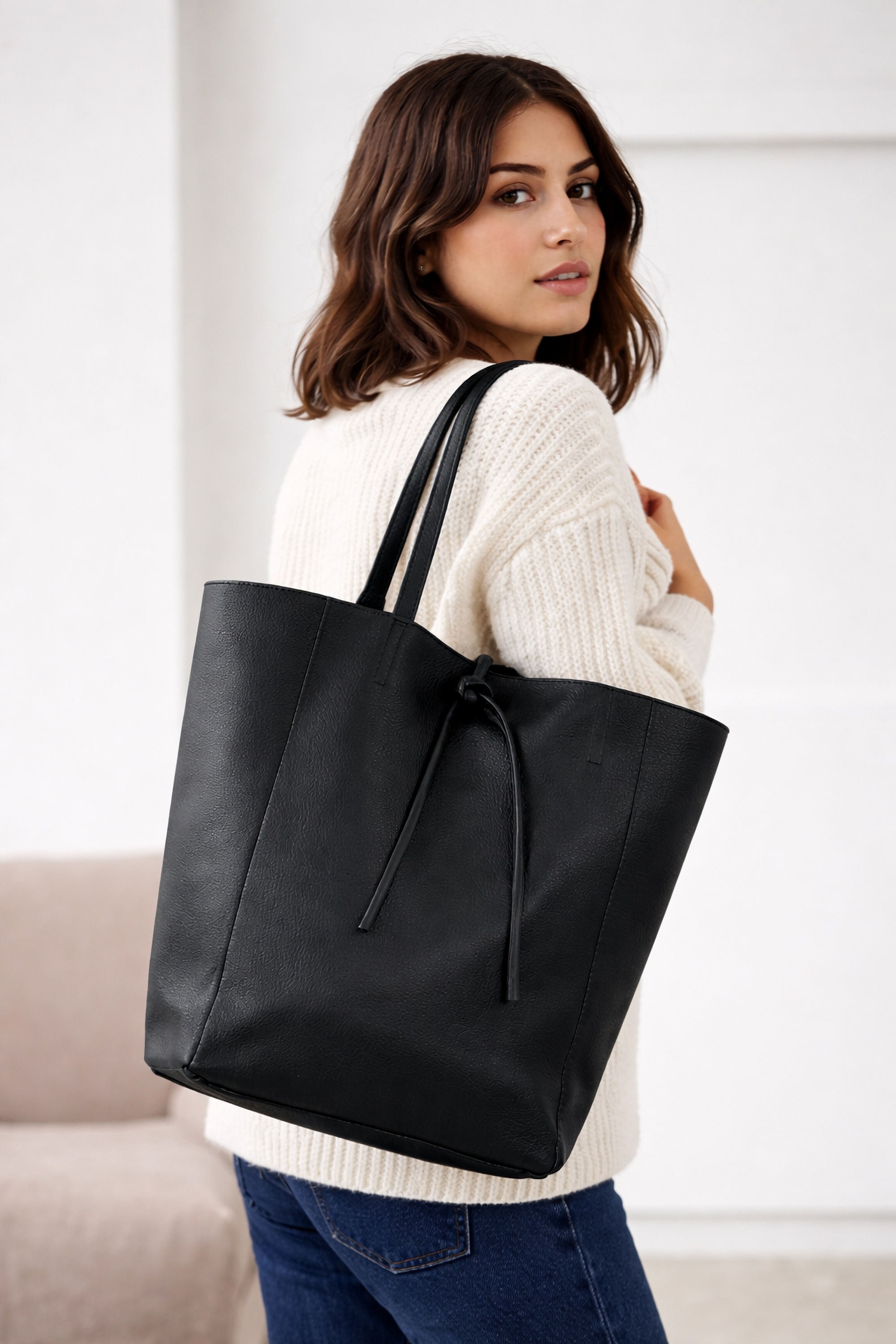 COLLEZIONE ALESSANDRO Schultertasche "EasyGo" aus softem Leder, Made in Ita günstig online kaufen