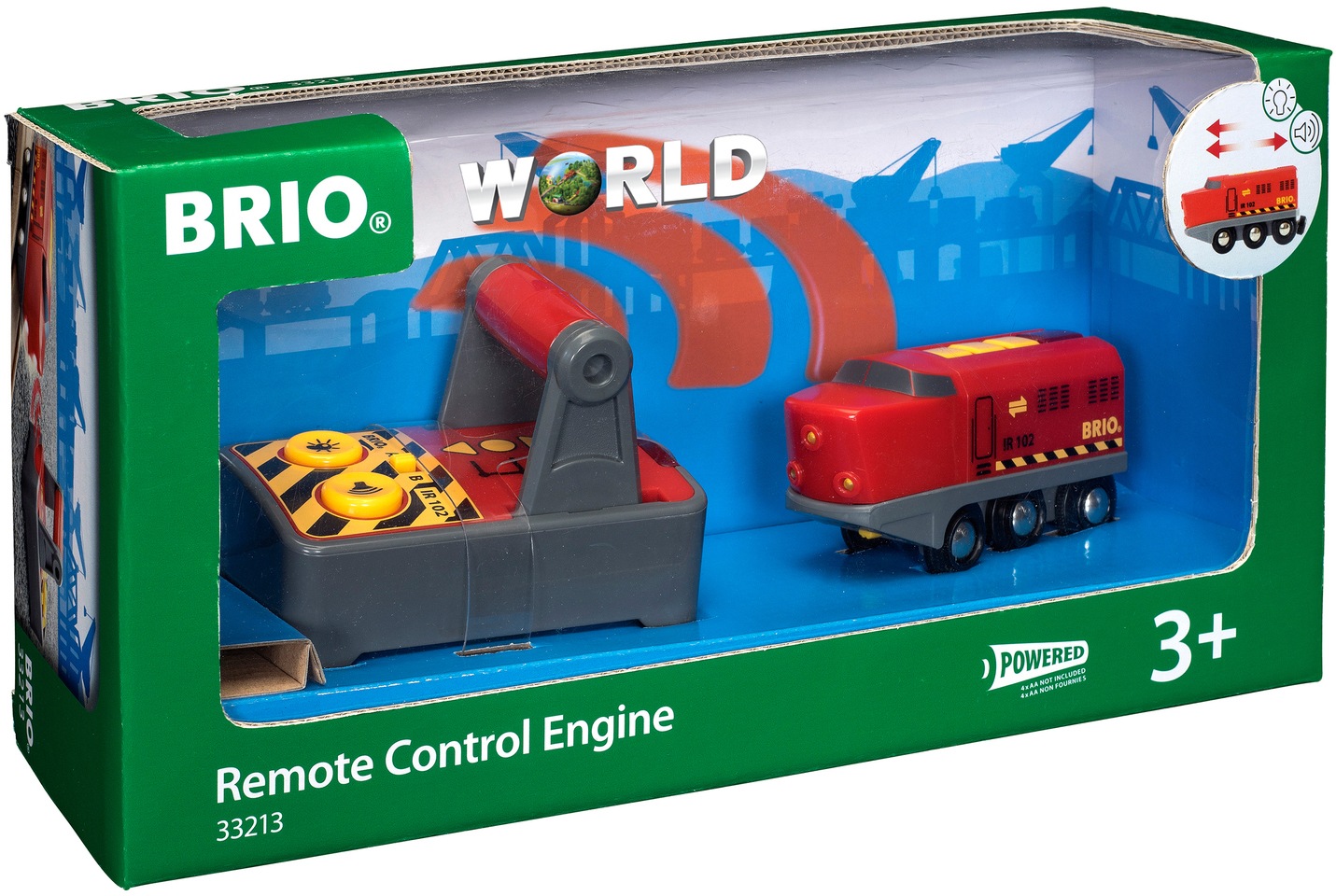 BRIO® Spielzeug-Eisenbahn »BRIO® WORLD, IR Frachtlok«, mit Licht und Soundfunktion, FSC® - schützt Wald - weltweit