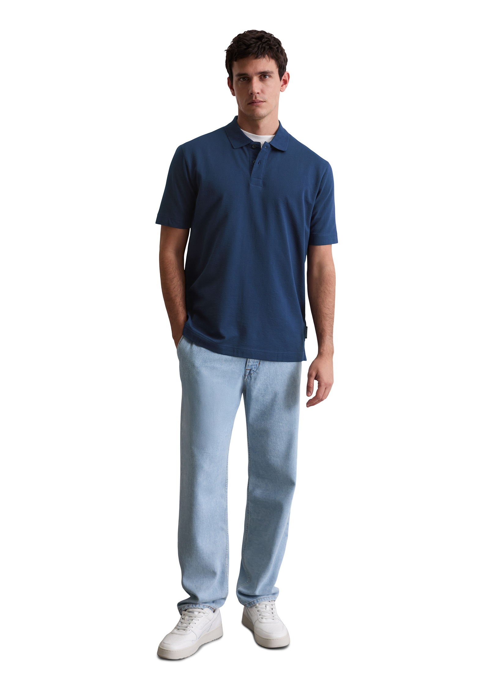 Marc O'Polo Poloshirt »aus Bio-Baumwoll-Mix«