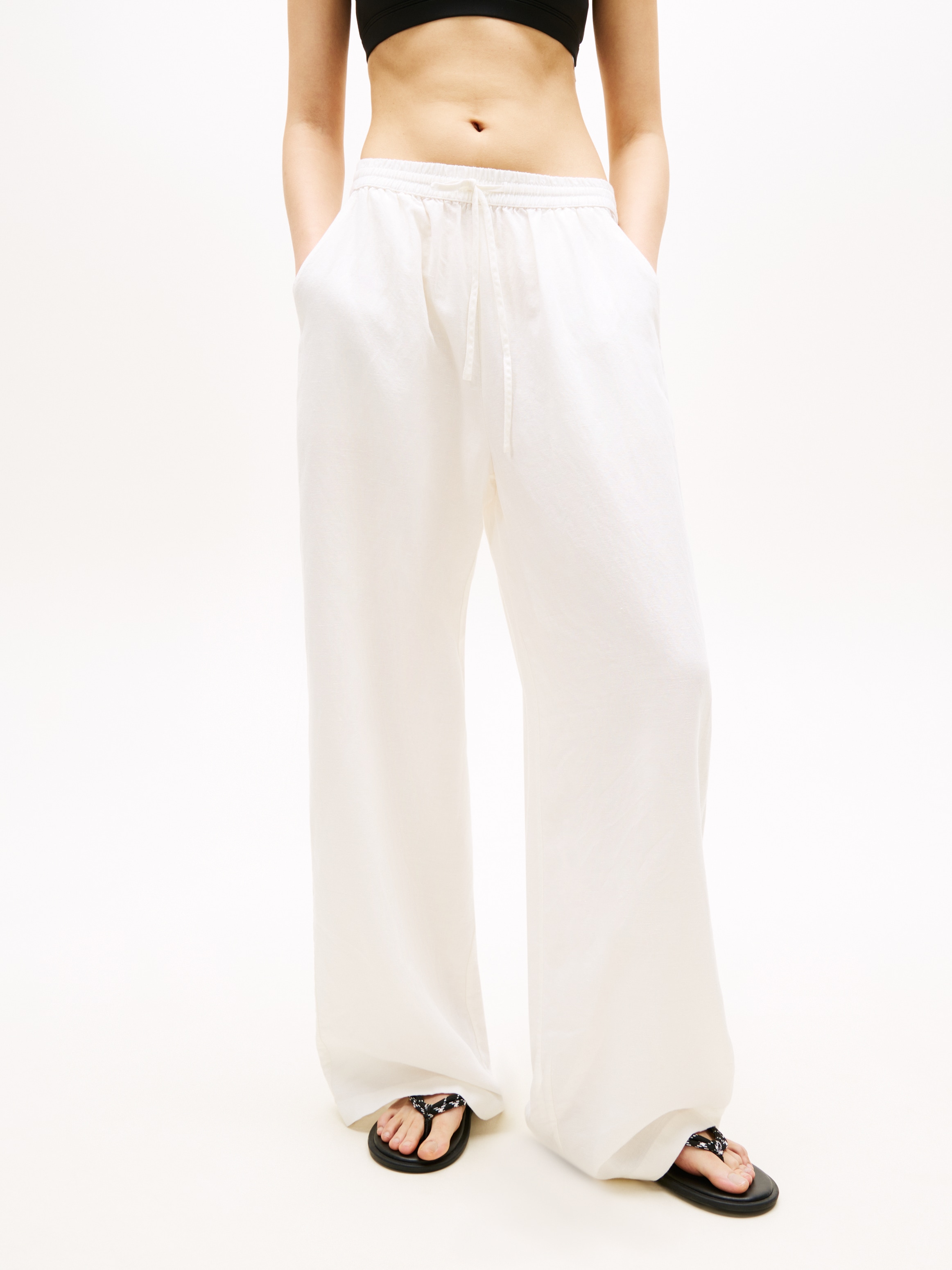 Tommy Jeans Schlupfhose »TJW ESSENTIAL LINEN PANTS«  mit Leinen, Loose Fit