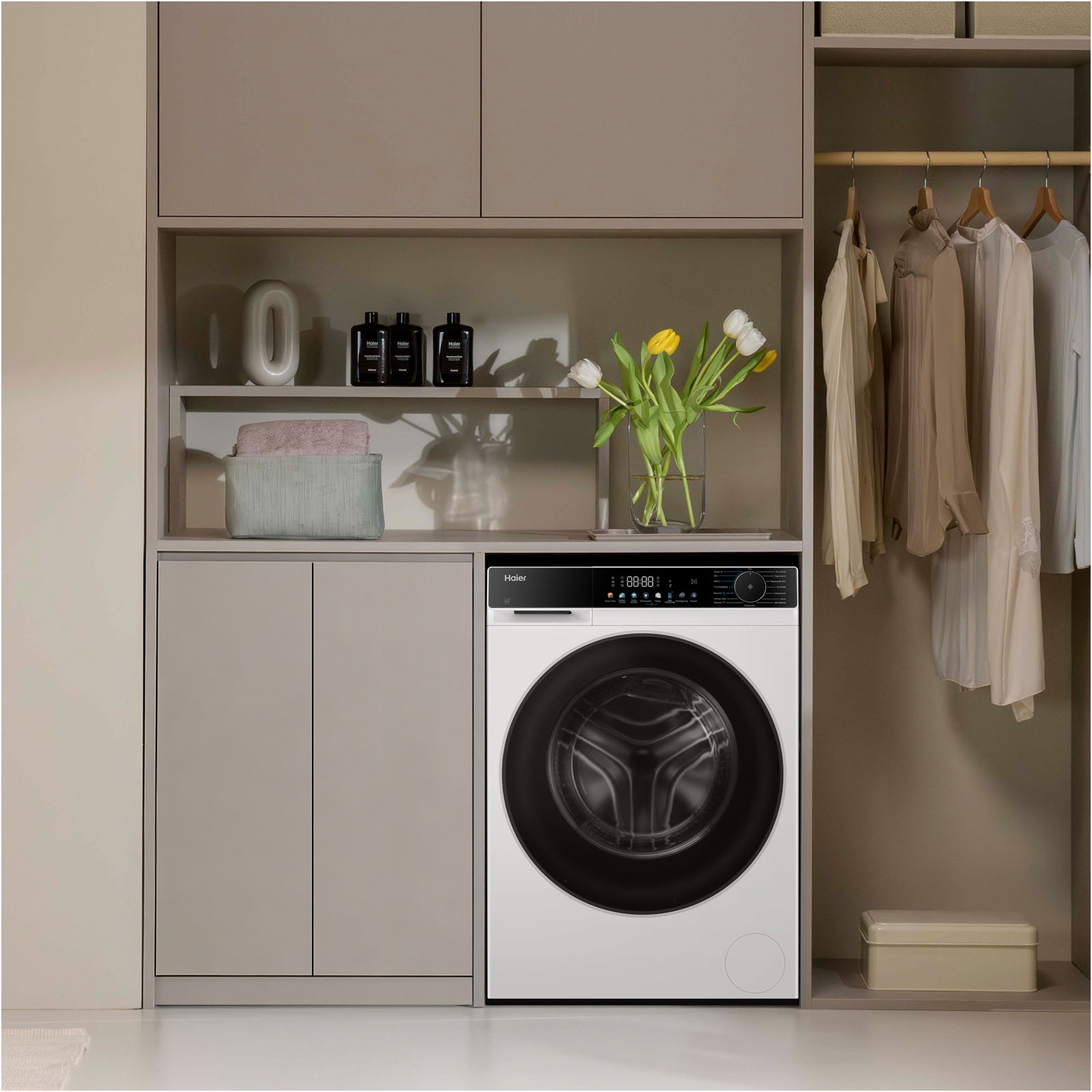 Haier Waschmaschine »HW90-BP14657TU1« 9 kg 1400 U/min Smart AI Automatikprogramm & Wi-Fi