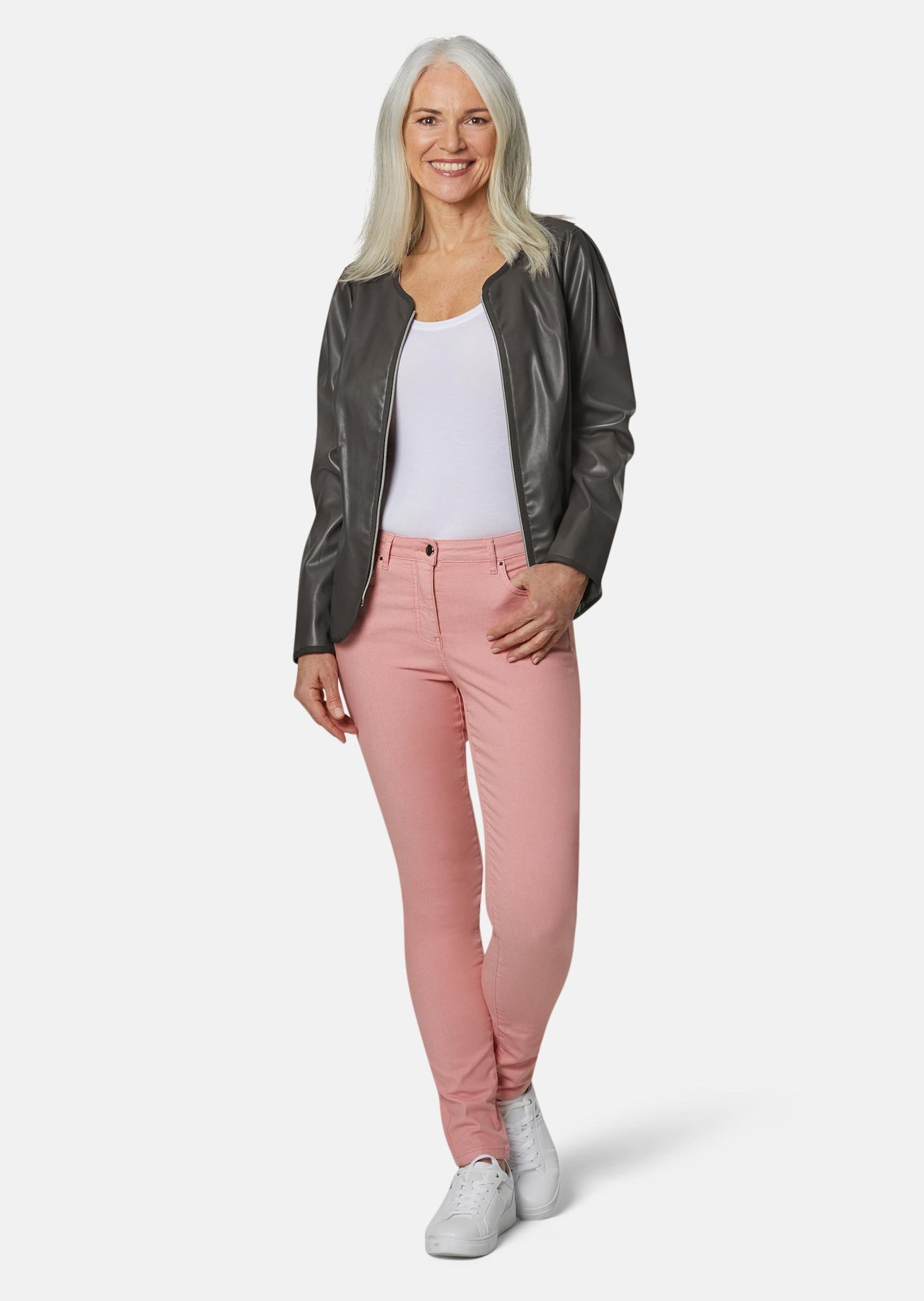 GOLDNER Lederimitatjacke "Ausdrucksstarke Lederimitatjacke mit supersoftem günstig online kaufen