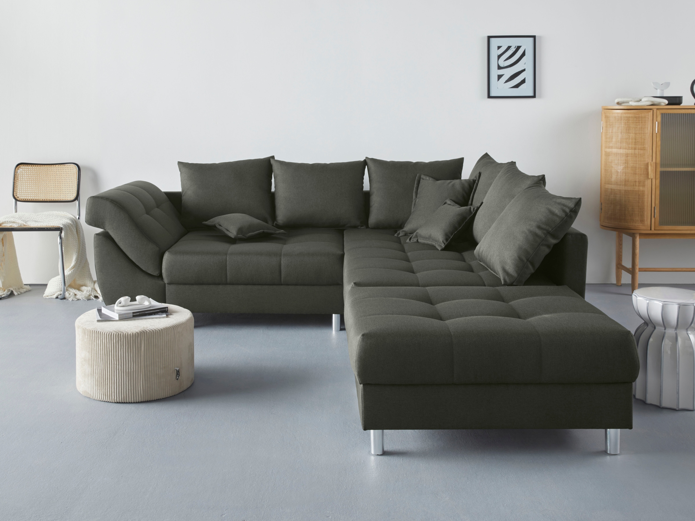 COLLECTION AB Ecksofa "(Spar-Set) Innsbruck L-Form und Hocker" Ecksofa und günstig online kaufen