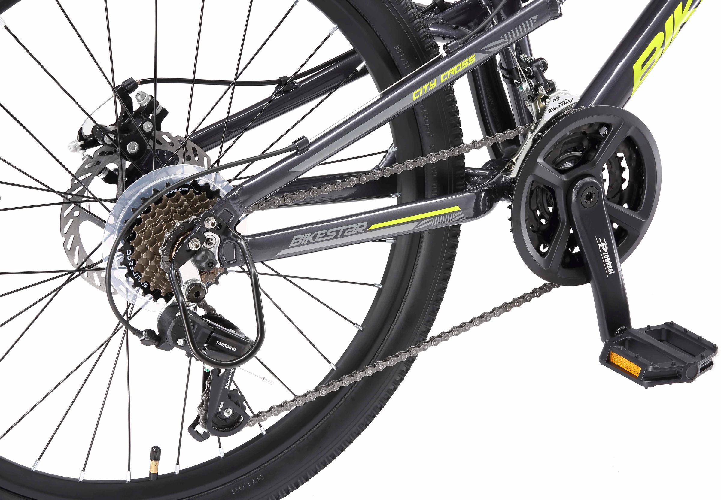 Bikestar Jugendfahrrad, 21 Gang, Shimano, RD-TY21 Schaltwerk, Kettenschaltung
