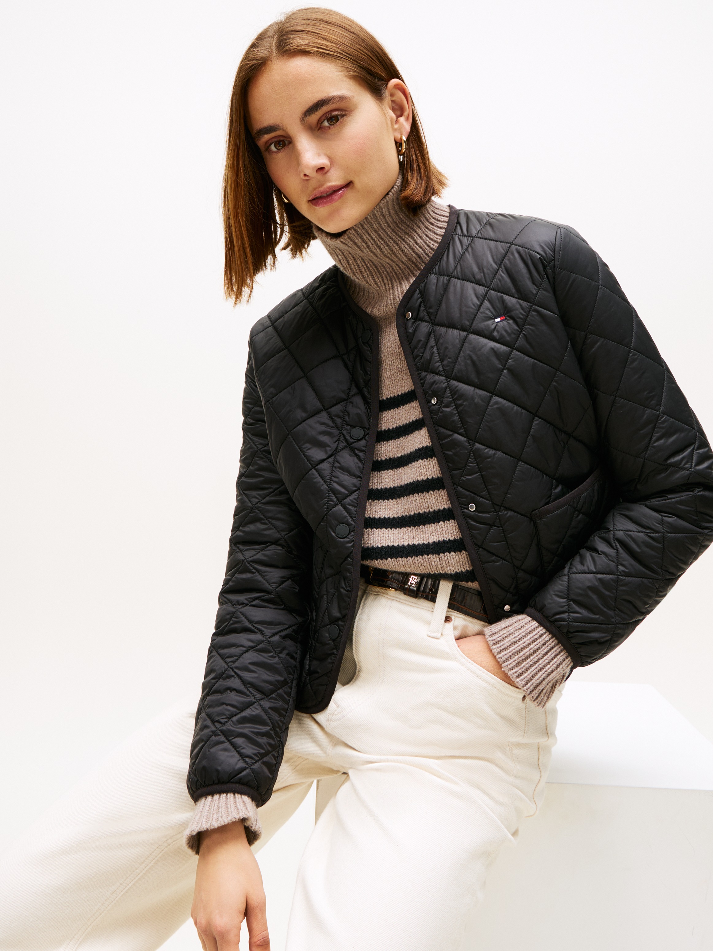 Tommy Hilfiger Steppjacke "LW PADDED REG QUILTED JACKET" in leicht verkürzt günstig online kaufen