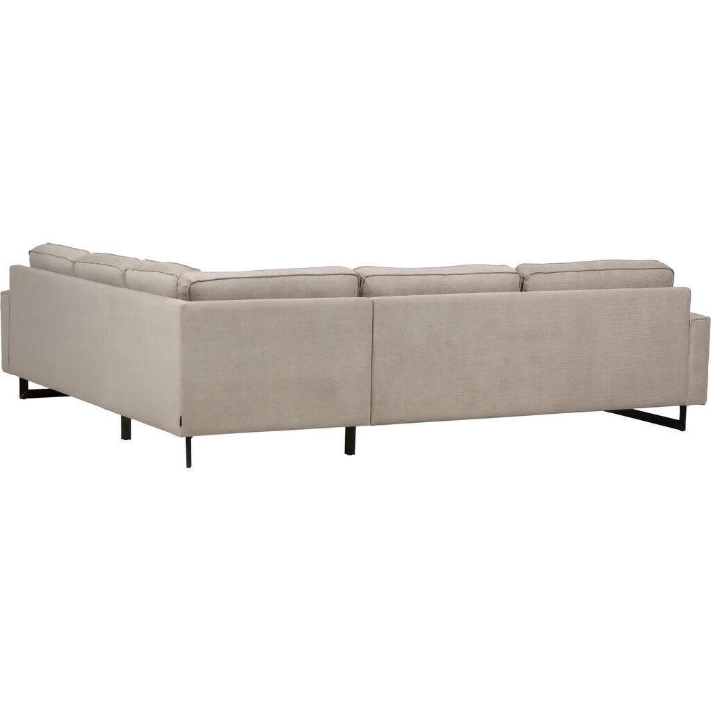 Places of Style Ecksofa »Pinto, 250/290 cm, langer Schenkel, XXL, Ottomane«