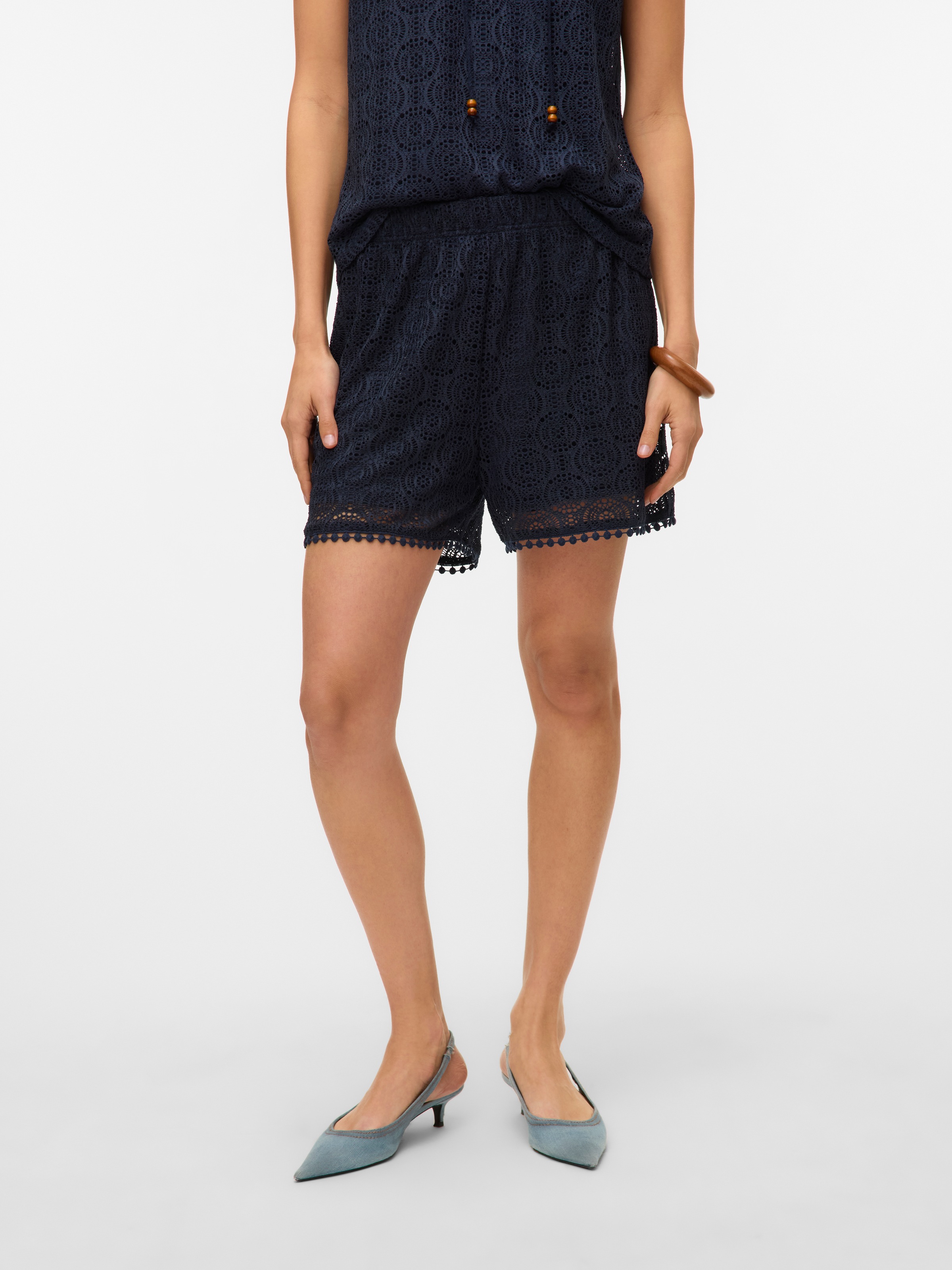 Vero Moda Shorts "VMMAYA HW SHORT SHORTS JRS VO" Materialmix, regular fit günstig online kaufen