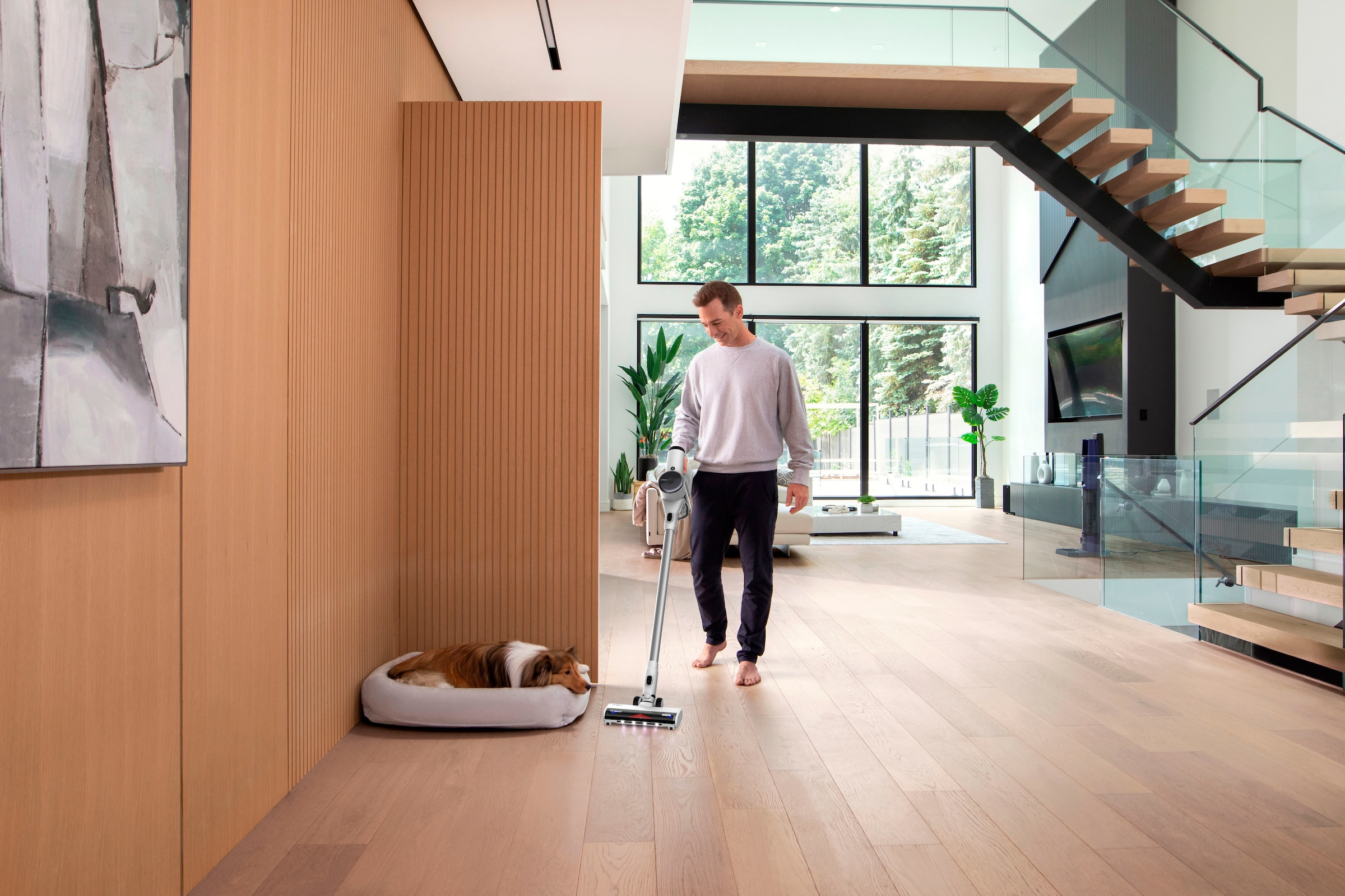Tineco Akku-Stielstaubsauger »Pure One Air PET+«, autom. Anpassung der Saugleistung, Anti-Verhedderungsbürste Tierhaare