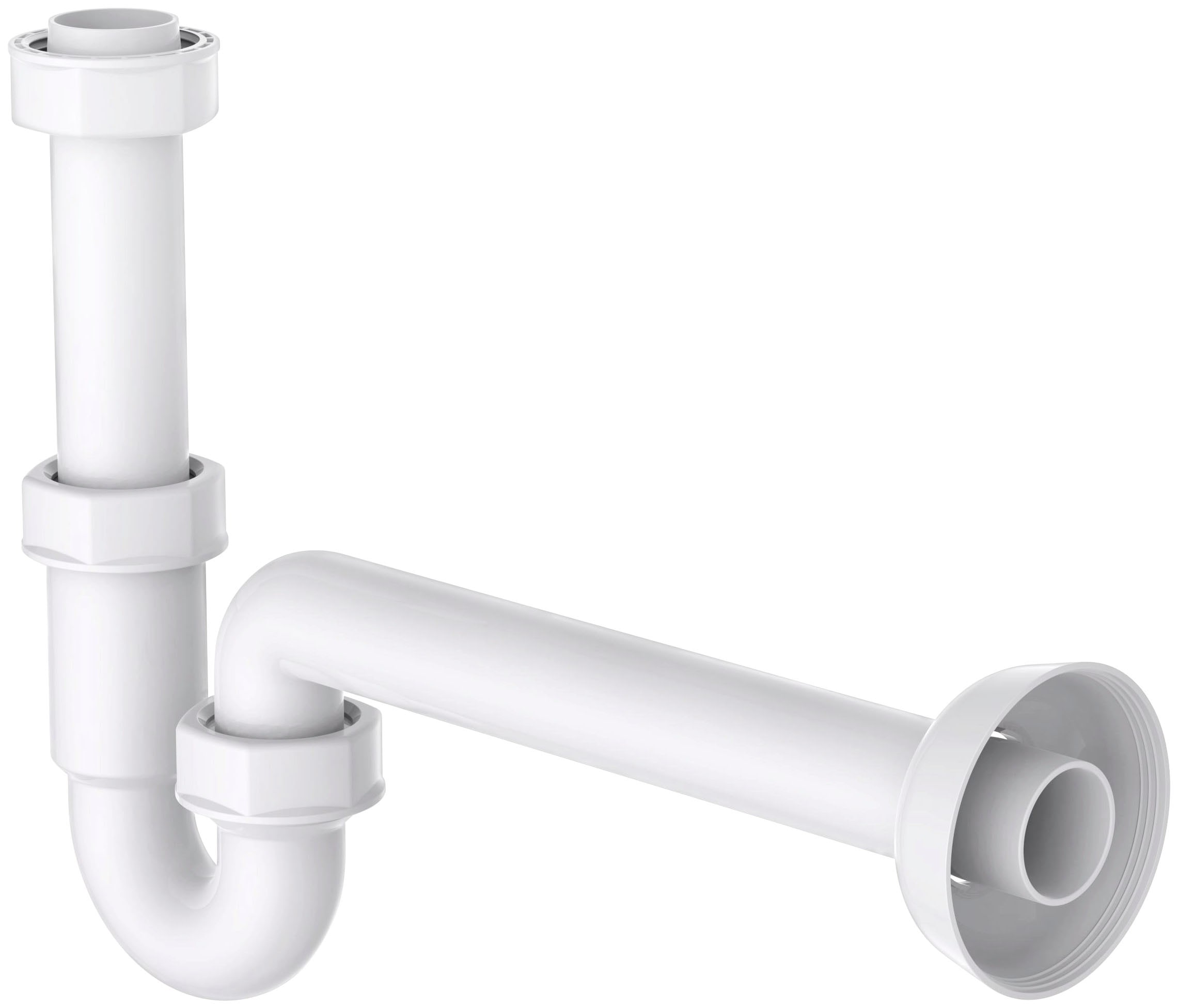 Kirchhoff Siphon, (1 tlg.), Röhrensiphon, Weiß, 1 1/4" x 32 mm