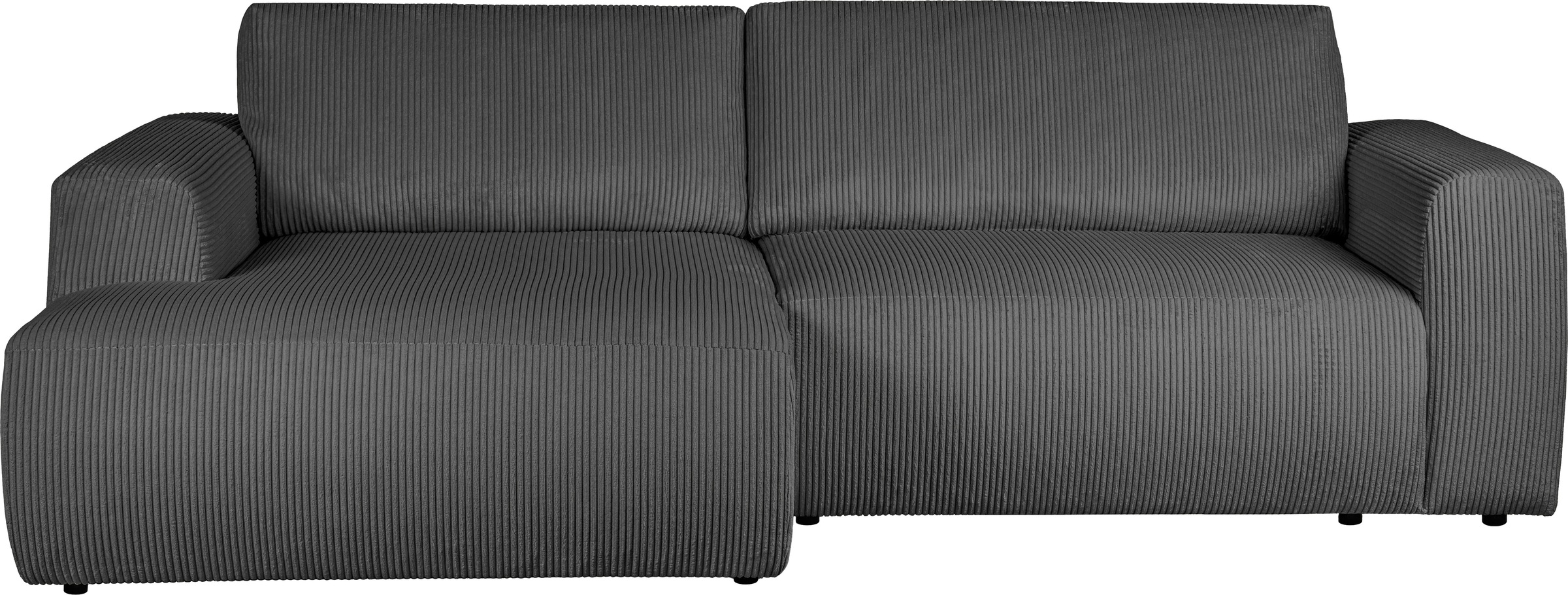 Home affaire Schlafsofa "Noord Schlafecksofa, Breite 250 cm" Cord, Struktur günstig online kaufen