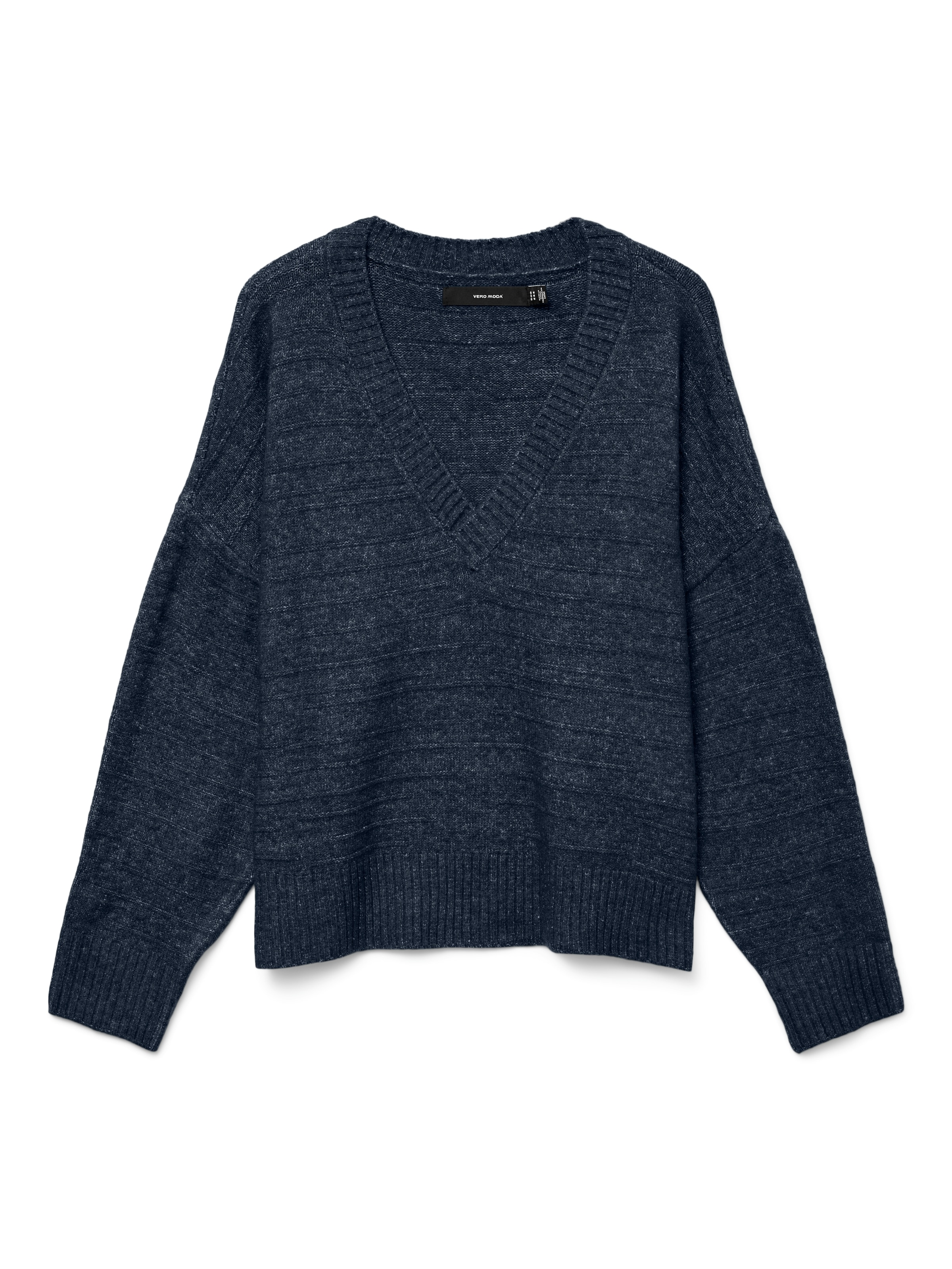 Vero Moda Strickpullover "VMBOOM STRUCTURE LS V-NECK PULLOVER BOO" günstig online kaufen