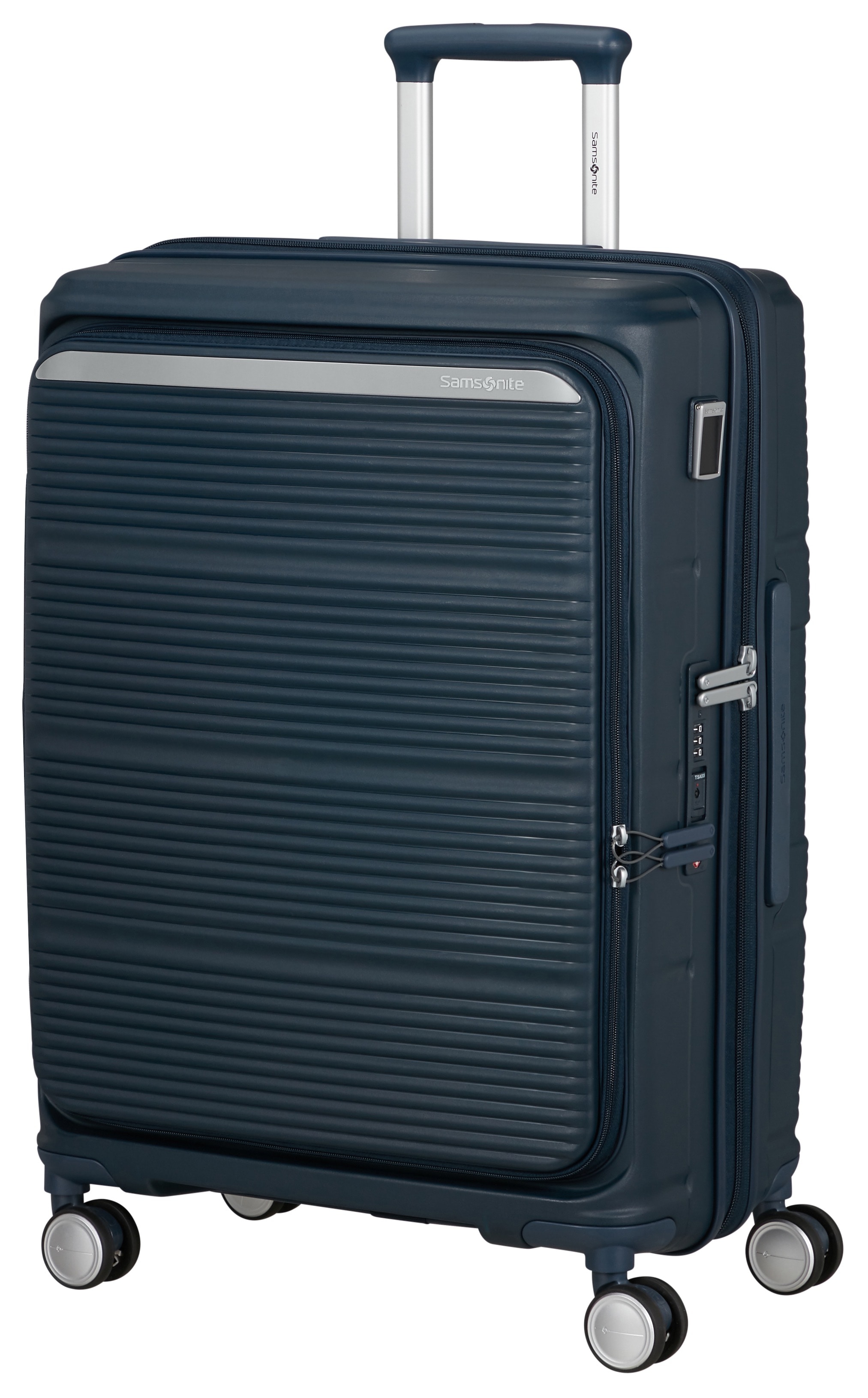 Samsonite Hartschalen-Trolley "PARALUX, verschiedene Größen und Farben" 72 l 4 Rollen mit arretierbarem und versenkbarem Druckknopf-Trolleysystem