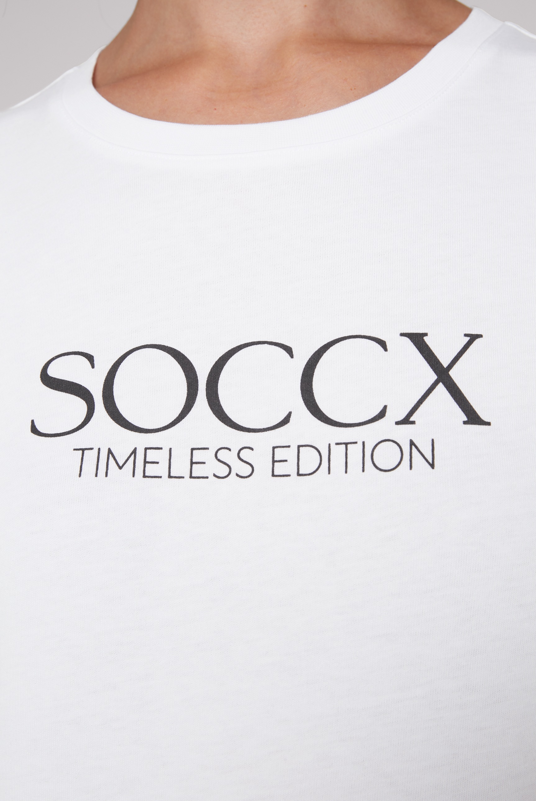 SOCCX Rundhalsshirt, aus Baumwolle