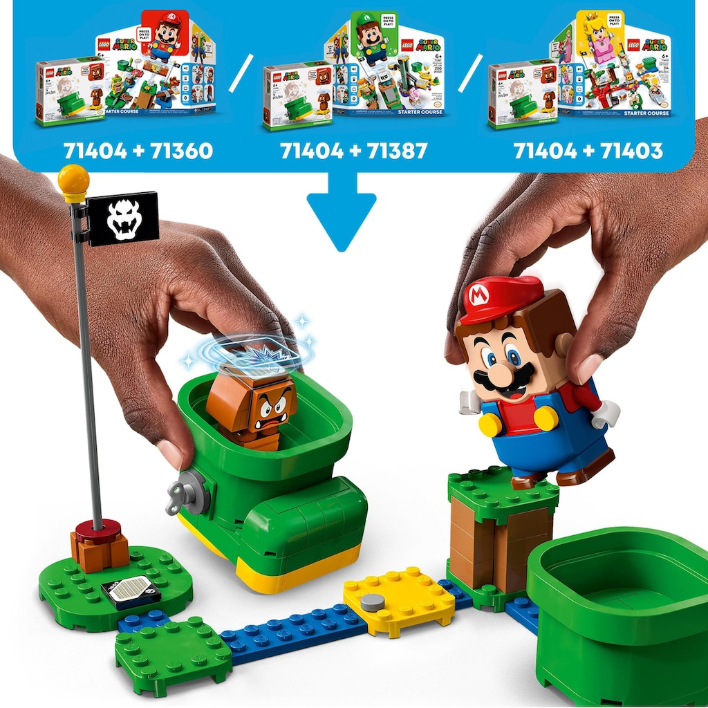 LEGO® Konstruktionsspielsteine »Gumbas Schuh – Erweiterungsset (71404), LEGO® Super Mario«, (76 St.)