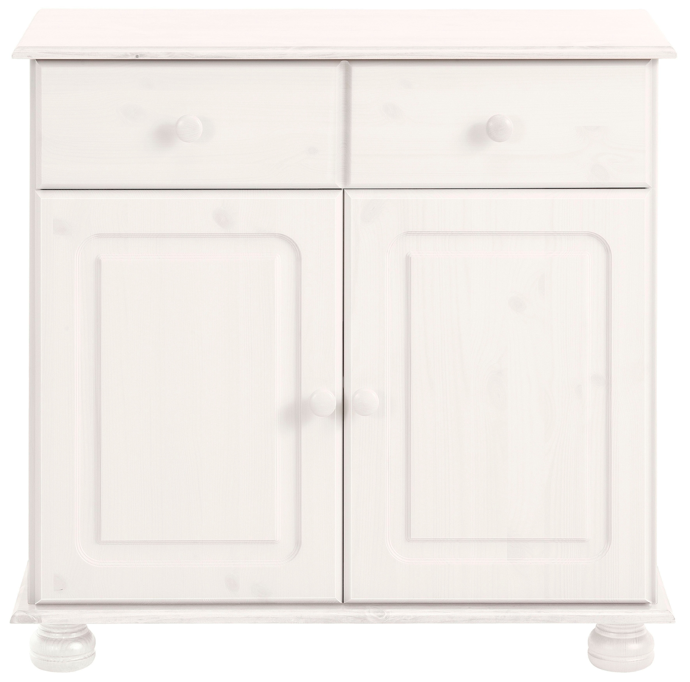 Home affaire Sideboard "Mette", Kommode mit gefrästen, kugelförmigen Füßen, Breite 80 cm