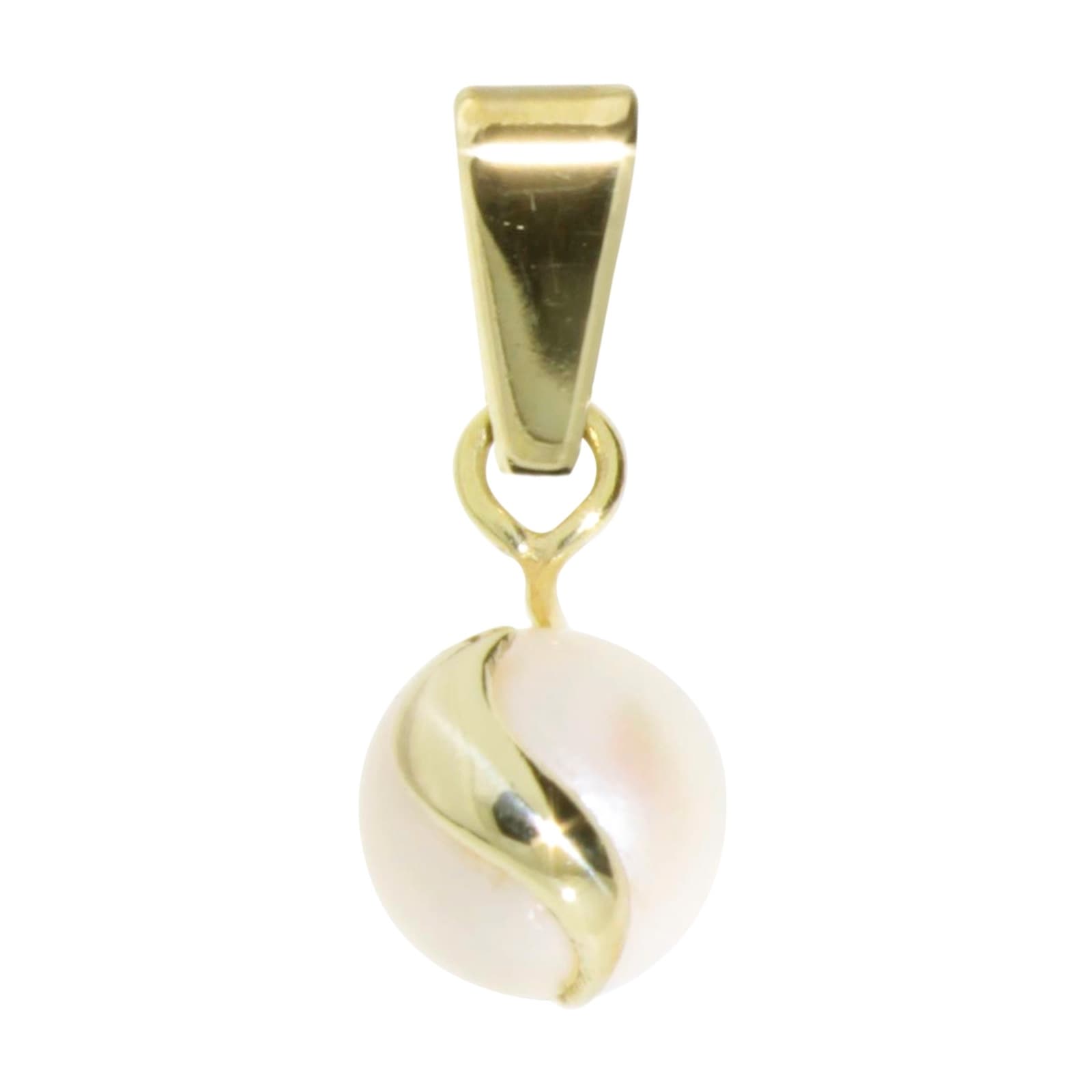 "Kettenanhänger OSTSEE-SCHMUCK ""Ostsee-Schmuck Anhänger Ina Anhänger Ina"", gelb, Schmuckanhänger, Damen, 14 x 8mm, Gelbgold 333, 1 g