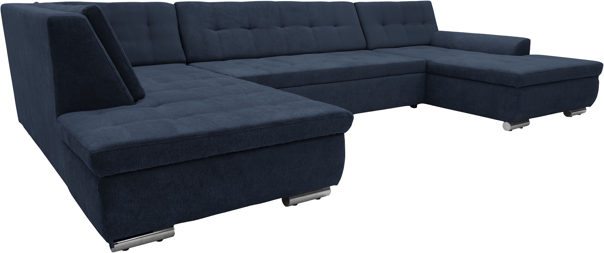 OTTO home Wohnlandschaft »Torrnby 360 x 201 cm, mit Steppungen, modern & stabil« U-Form, aus pflegeleichtem, weichem Luxus-Microfaser