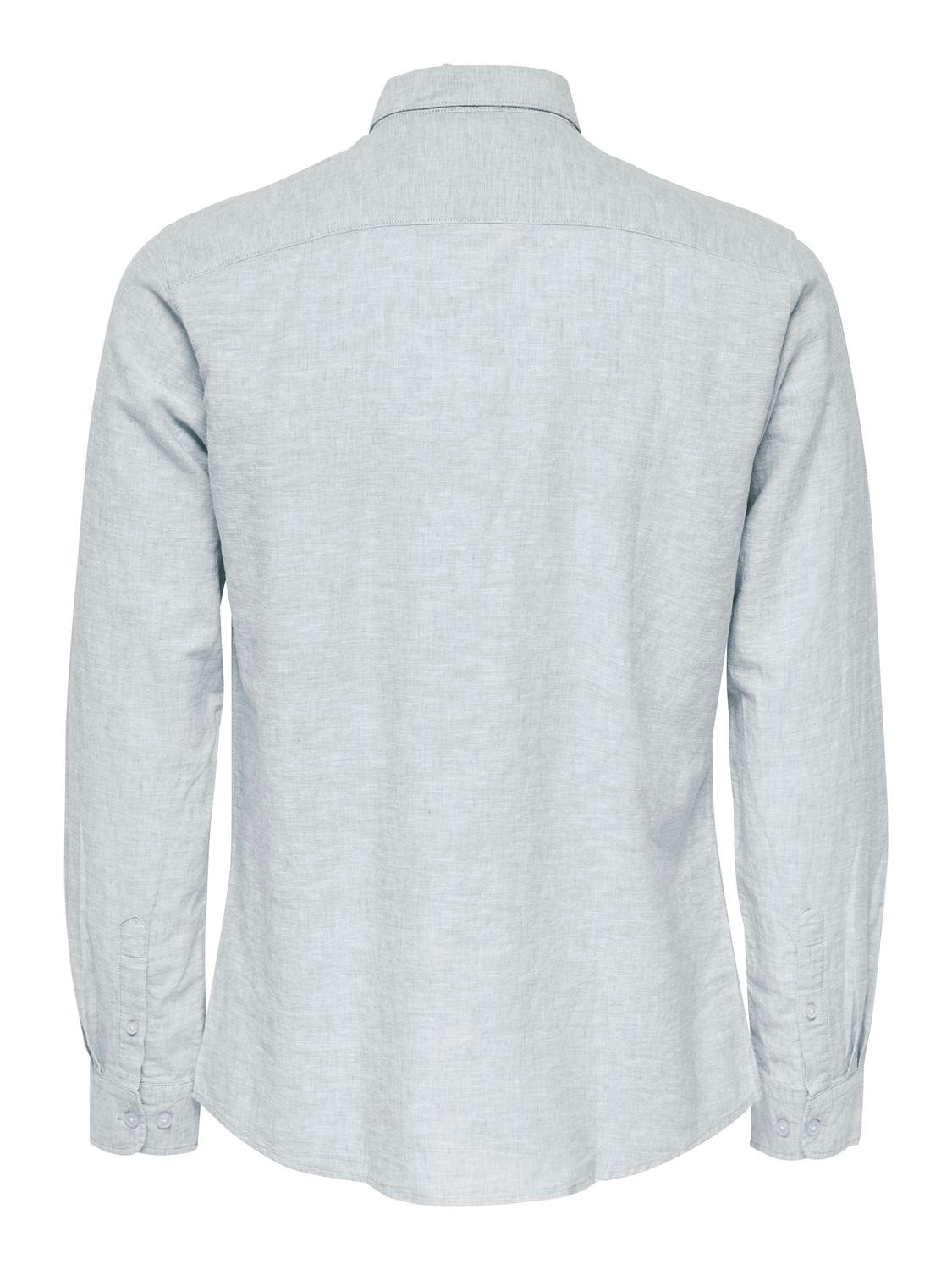 ONLY & SONS Langarmhemd »ONSCAIDEN LS SOLID LINEN SHIRT NOOS«