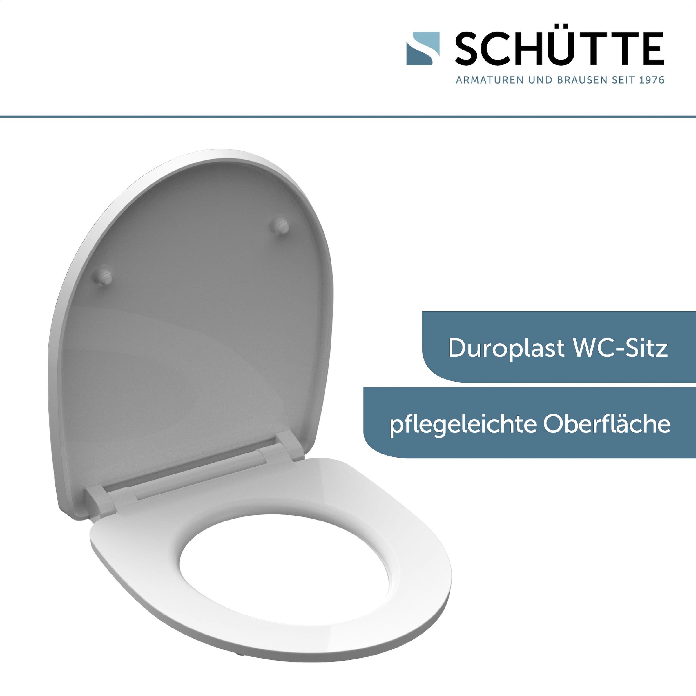 Schütte WC-Sitz »Iceberg« Duroplast, mit Absenkautomatik und Schnellverschluss, High Gloss