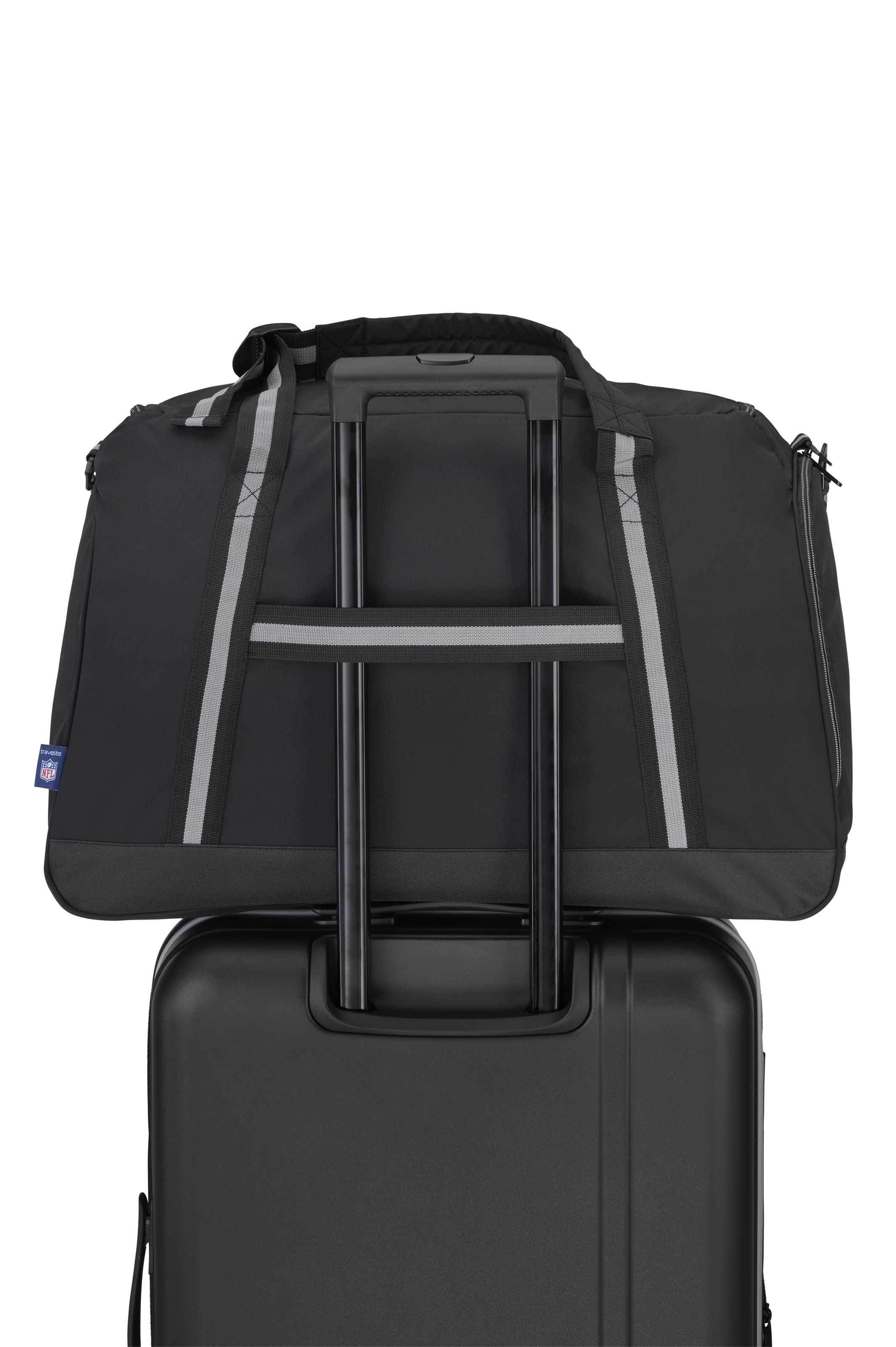 travelite Sporttasche »travelite x NFL Duffle Bag 2in1« als Rucksack nutzbar, große Öffnung, Schuhfach und Aufsteckfunktion