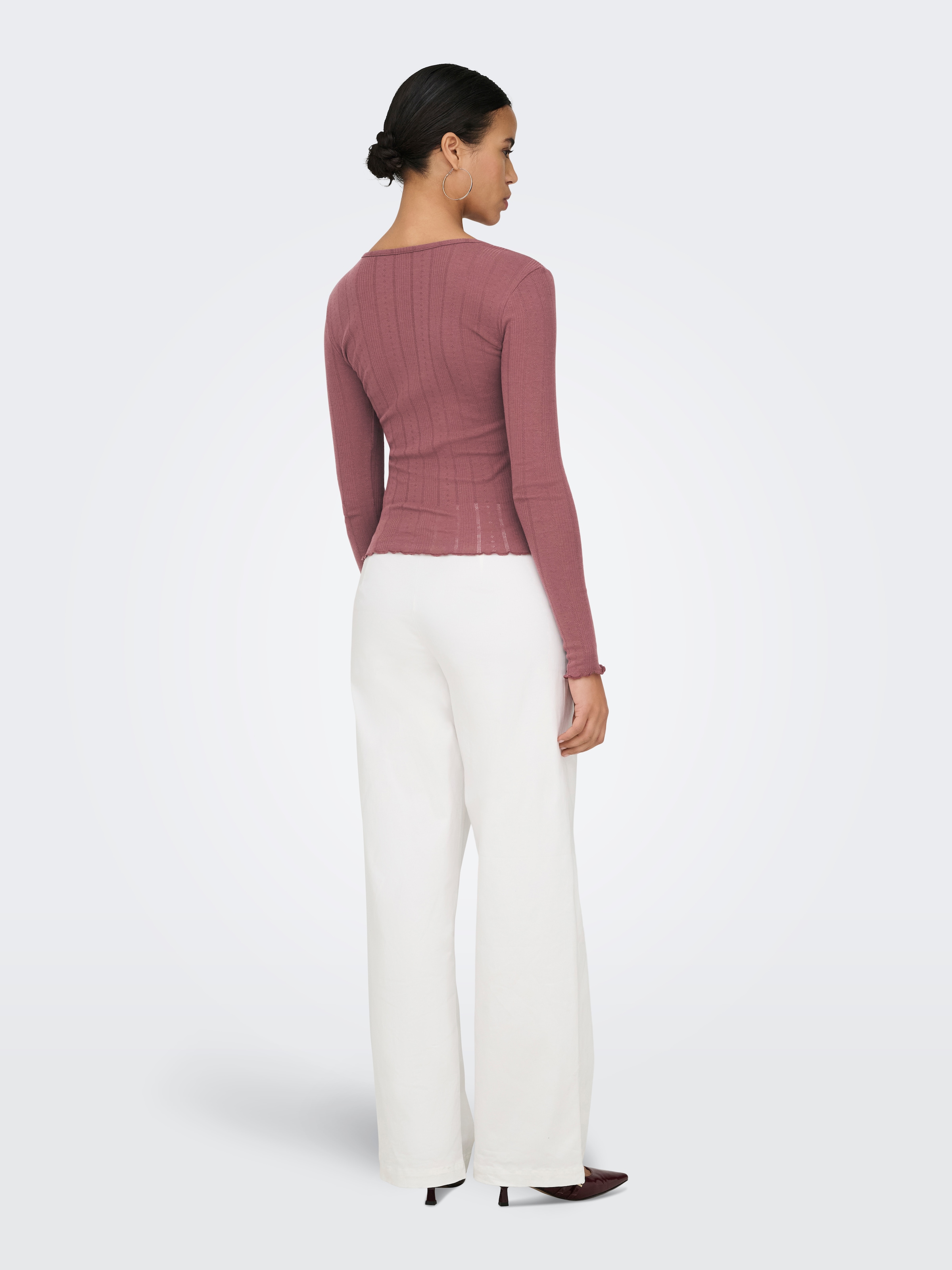 ONLY Langarmshirt »ONLTENNA O-NECK L/S TOP JRS NOOS«