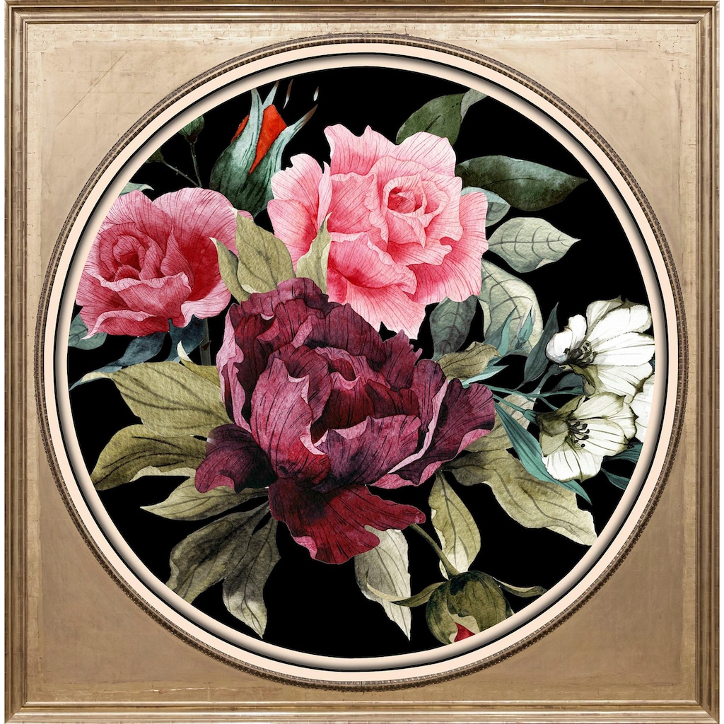 queence Acrylglasbild »Bunter Blumenstrauß II«