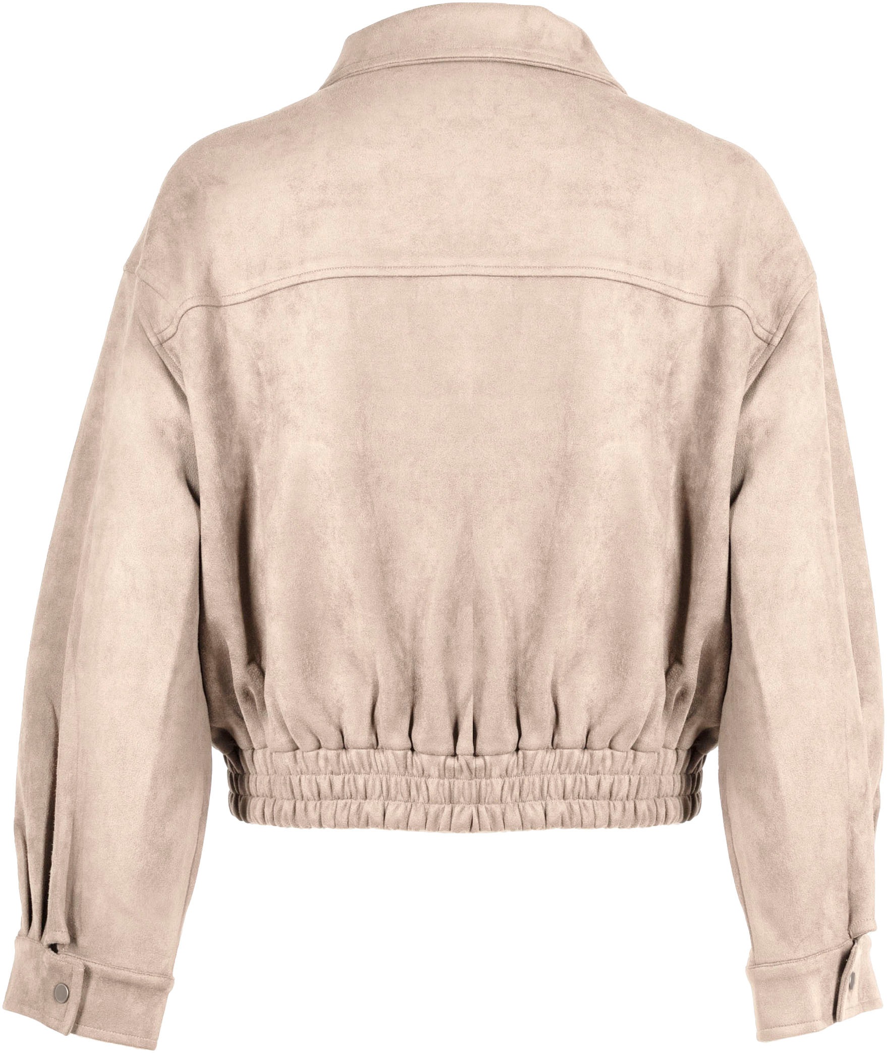 Mauritius Lederimitatjacke "2Waylina" mit Kapuze mit Falten, mit Druckknöpf günstig online kaufen