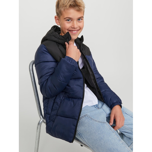 Jack & Jones Junior Steppjacke »JJETOBY PUFFER HOOD SN JNR«, mit Kapuze  online bestellen | BAUR