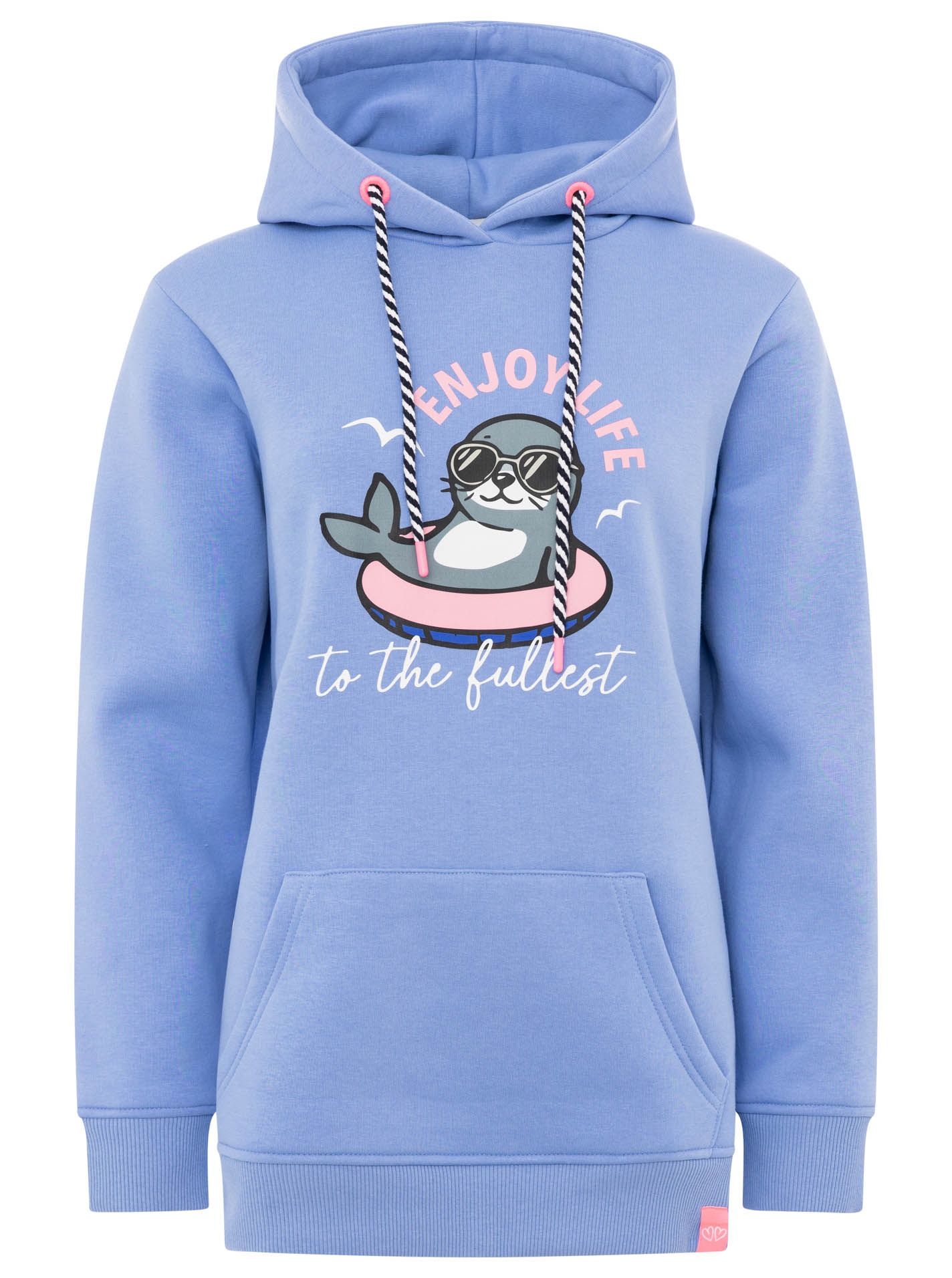 Zwillingsherz Hoodie ""Seepferdchen Cowbody"", mit Stickerei, Kapuze, Front günstig online kaufen
