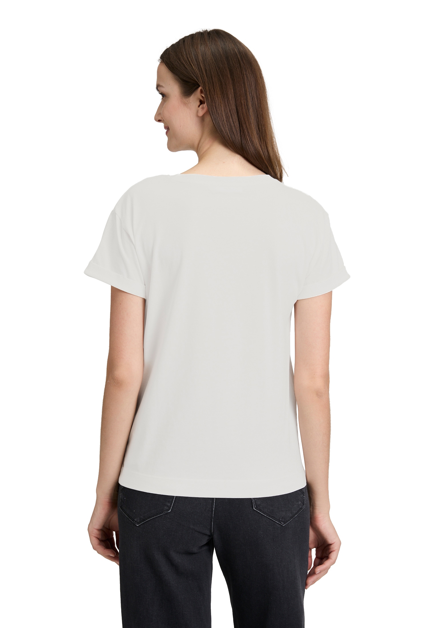 Betty&Co Kurzarmshirt »Betty & Co Casual-Shirt mit Stickerei«, (1 tlg.)
