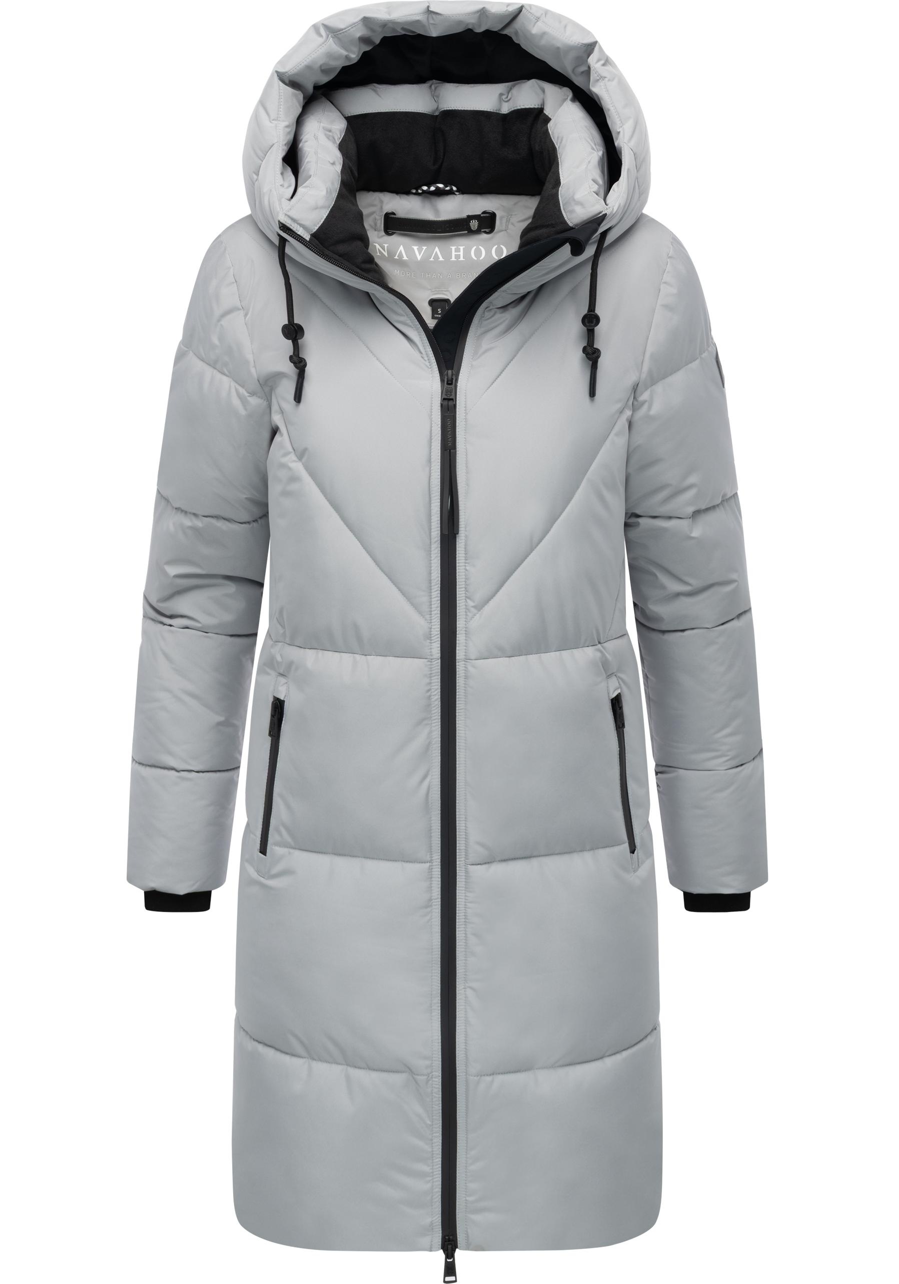 Navahoo Kältekuschel XIV Quilted Coat Gray Size S 3
