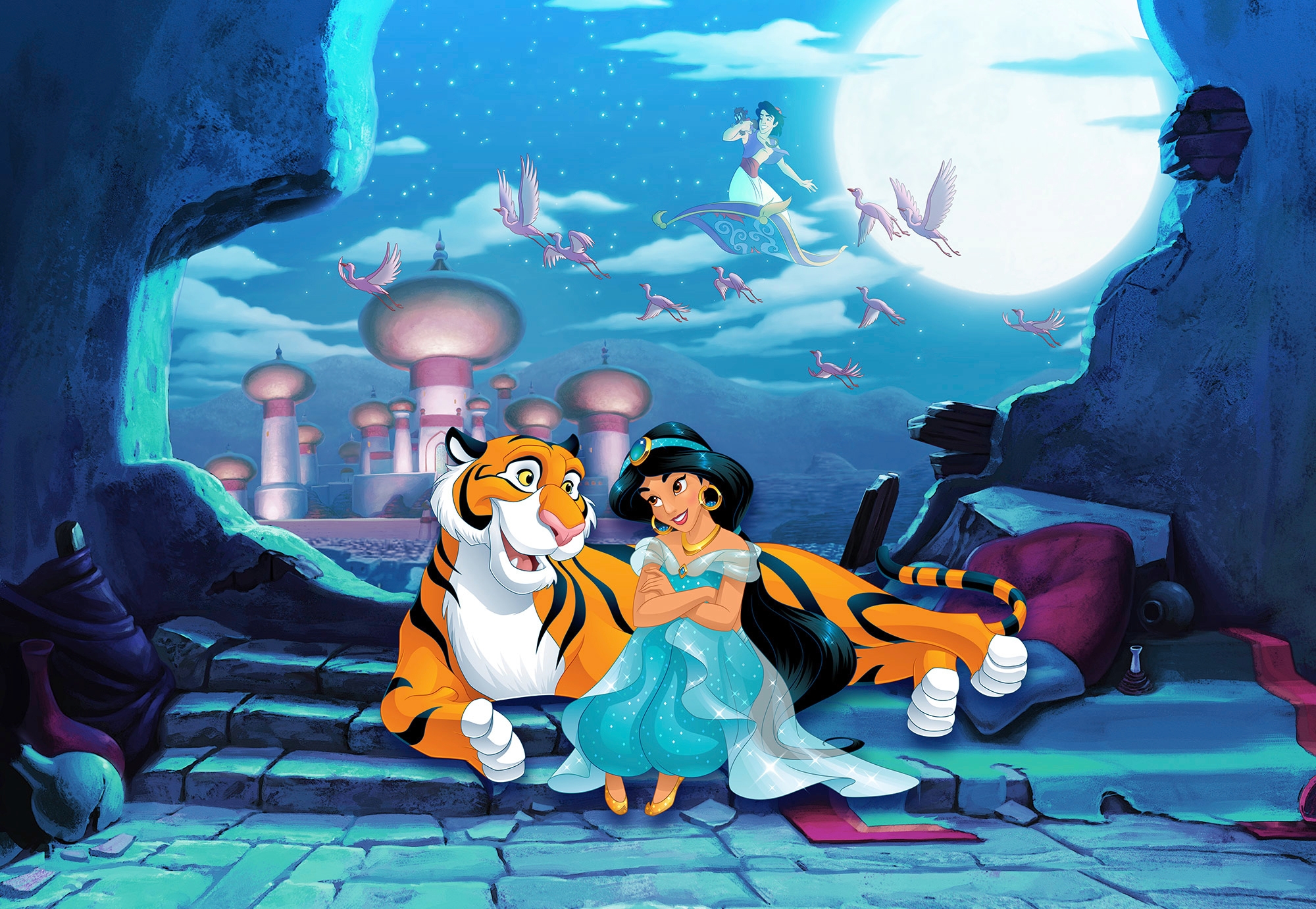 Komar Fototapete "Waiting for Aladdin - Größe 368 x 254 cm" bedruckt glatt Kinderzimmer