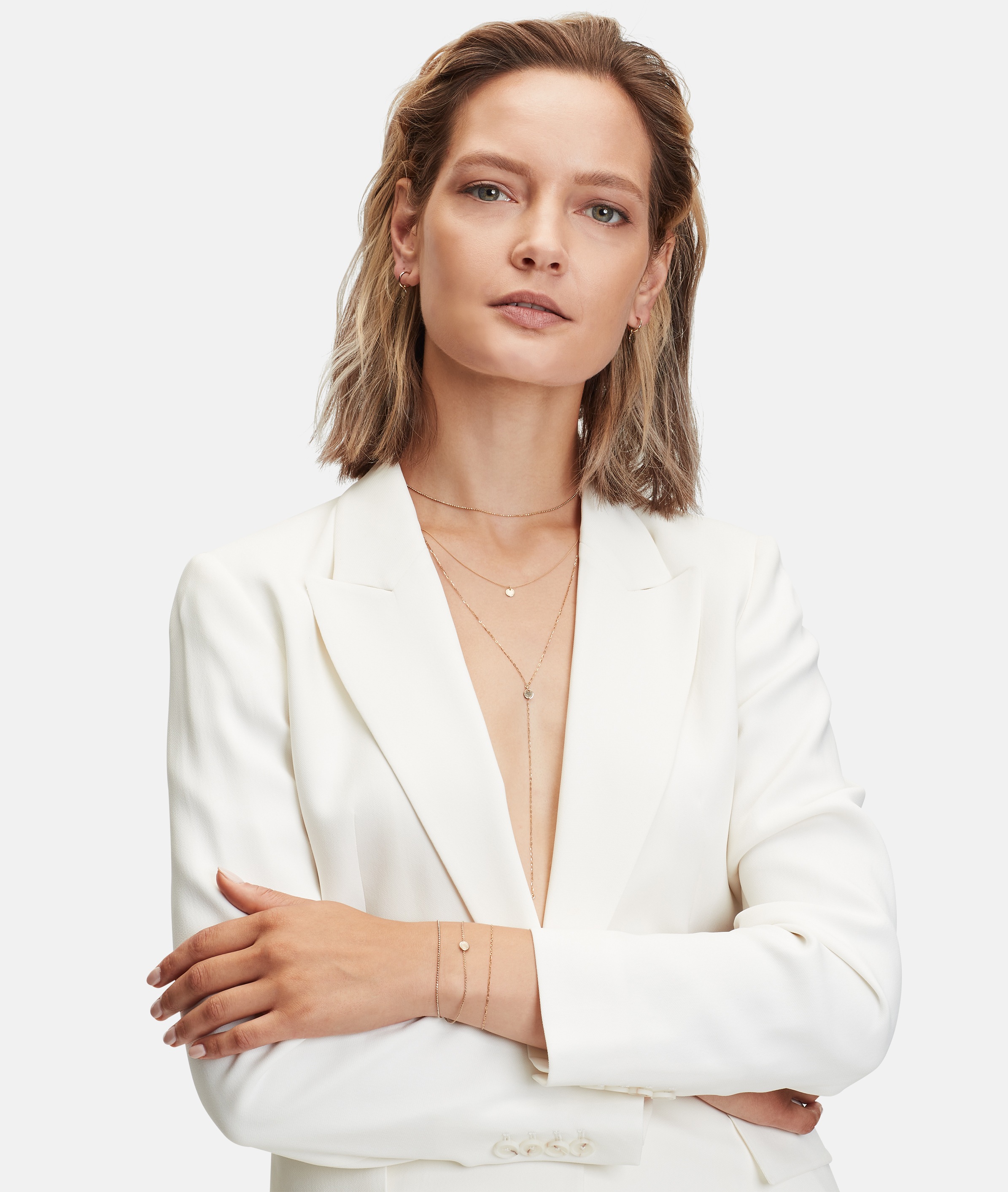 Liebeskind Berlin Paar Creolen »Schmuck Geschenk Gold 375 Ohrringe Gold Collection«, Einhänger abnehmbar