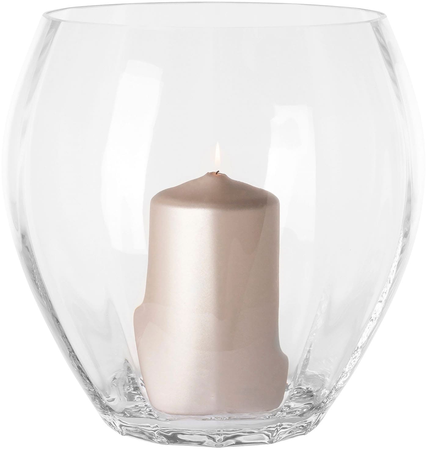 Fink Tischvase "LILIAN" Vase aus Glas, Glasgefäß, Windlicht, Höhe ca. 25,5 cm