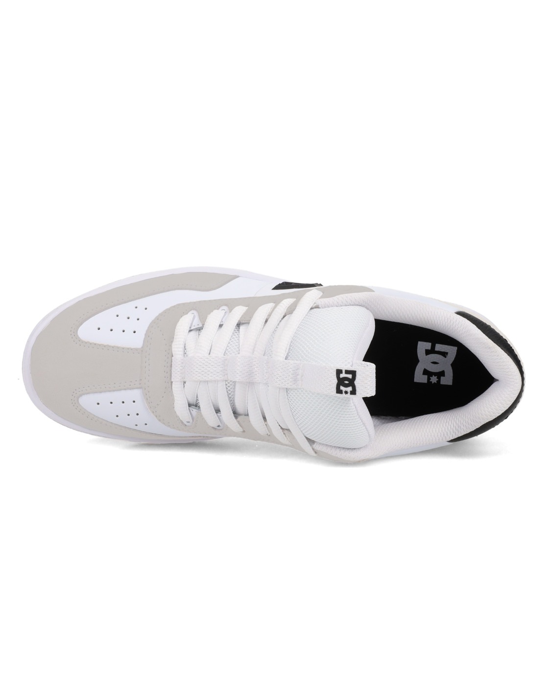 Sneaker DC SHOES "DC Astrix", Herren, Gr. 10 (43), weiß (weiß, schwarz), Obermaterial:61.35% Leder, 38.65% Synthetikmaterial;, Schuhe Sneaker 3