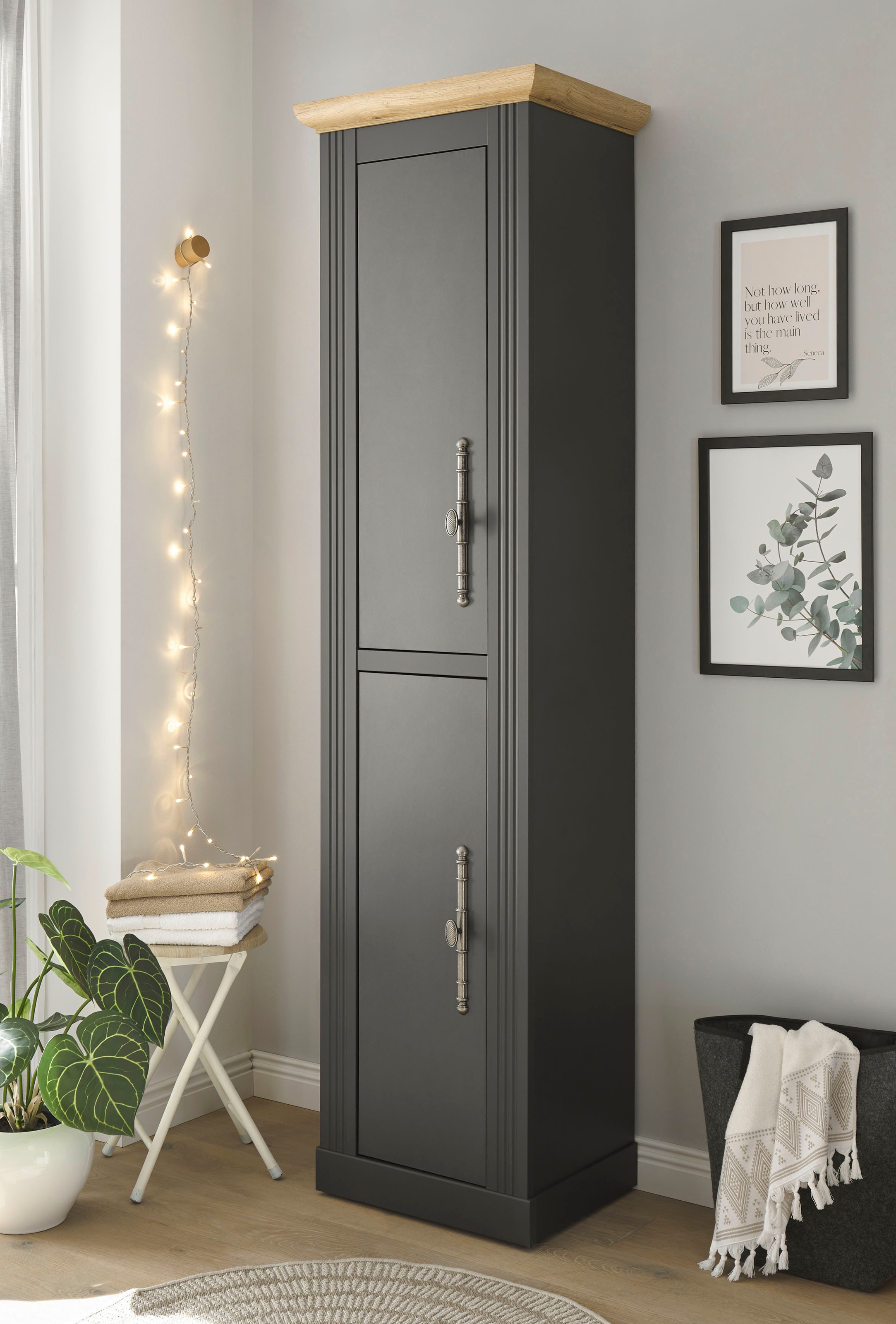 Home affaire Stauraumschrank "WESTMINSTER, Badschrank im Landhausstil, Schr günstig online kaufen