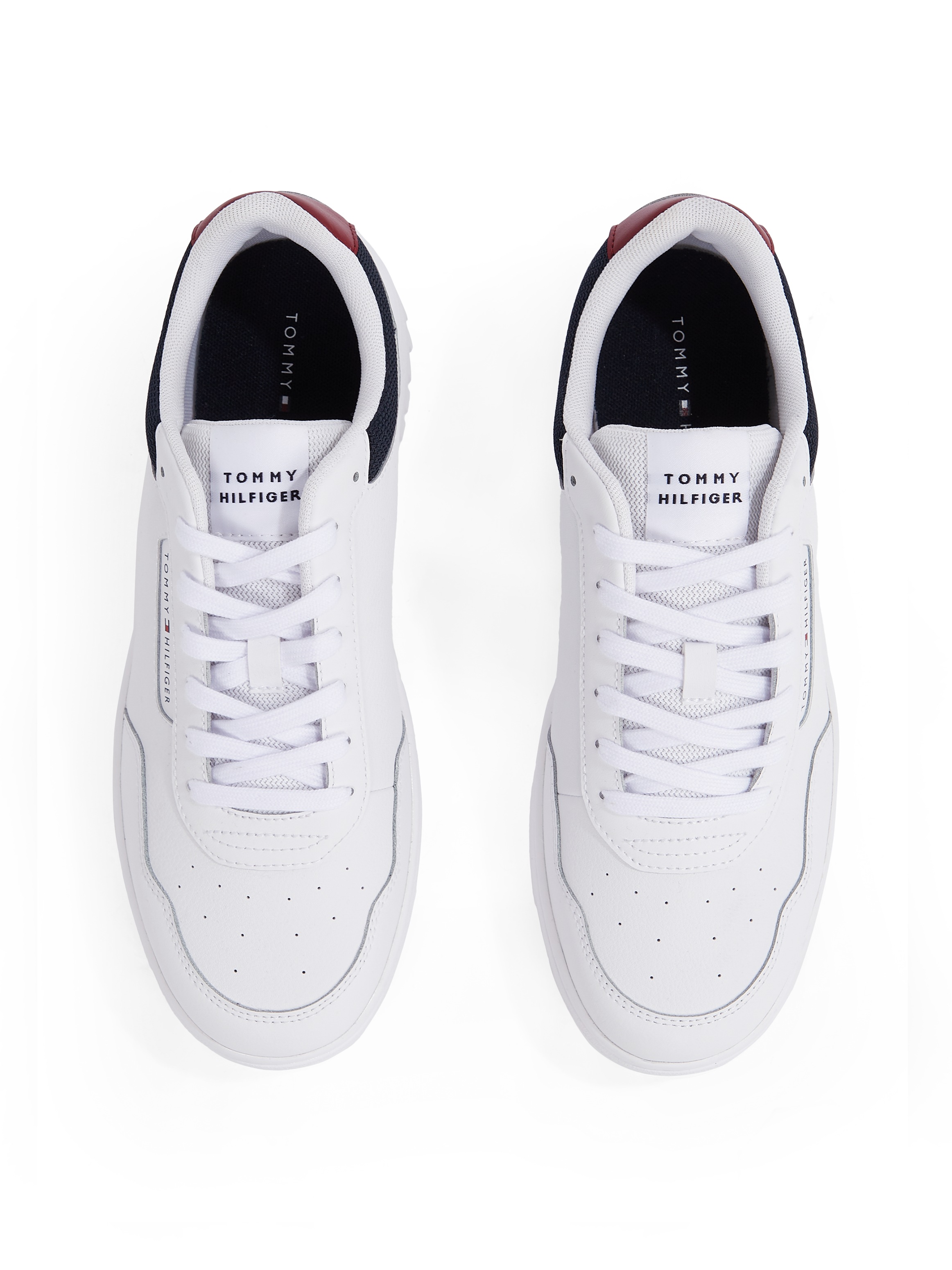 Tommy Hilfiger Sneaker »TH BASKET CORE LITE LTH«, Freitzeitschuh, Schnürschuh, Halbschuh mit gepolstertem Schaftrand