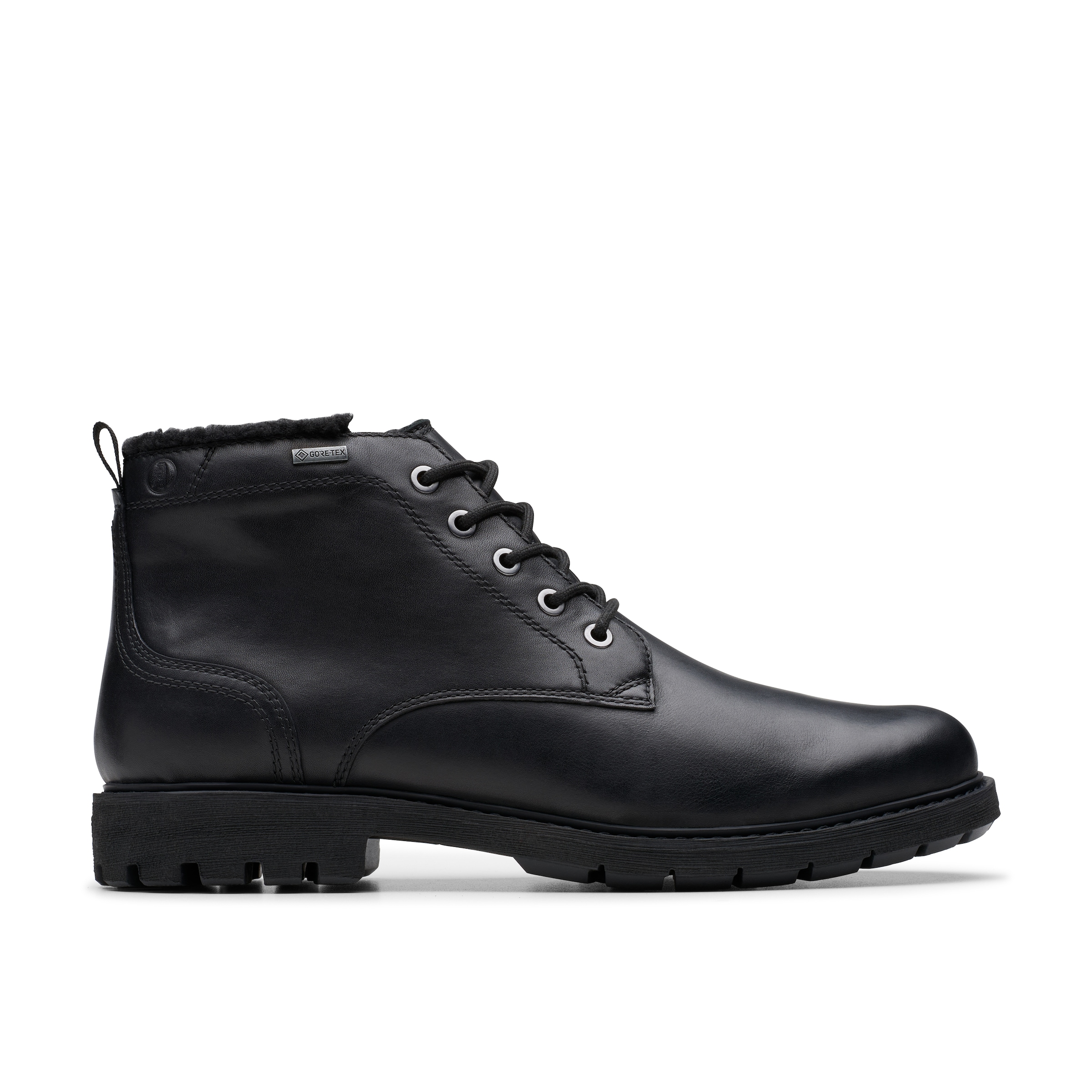 Clarks Schnürstiefel »BatcombeMixGTX«, Businessstiefelette, Komfortschuh mit wasserdichter GoreTex