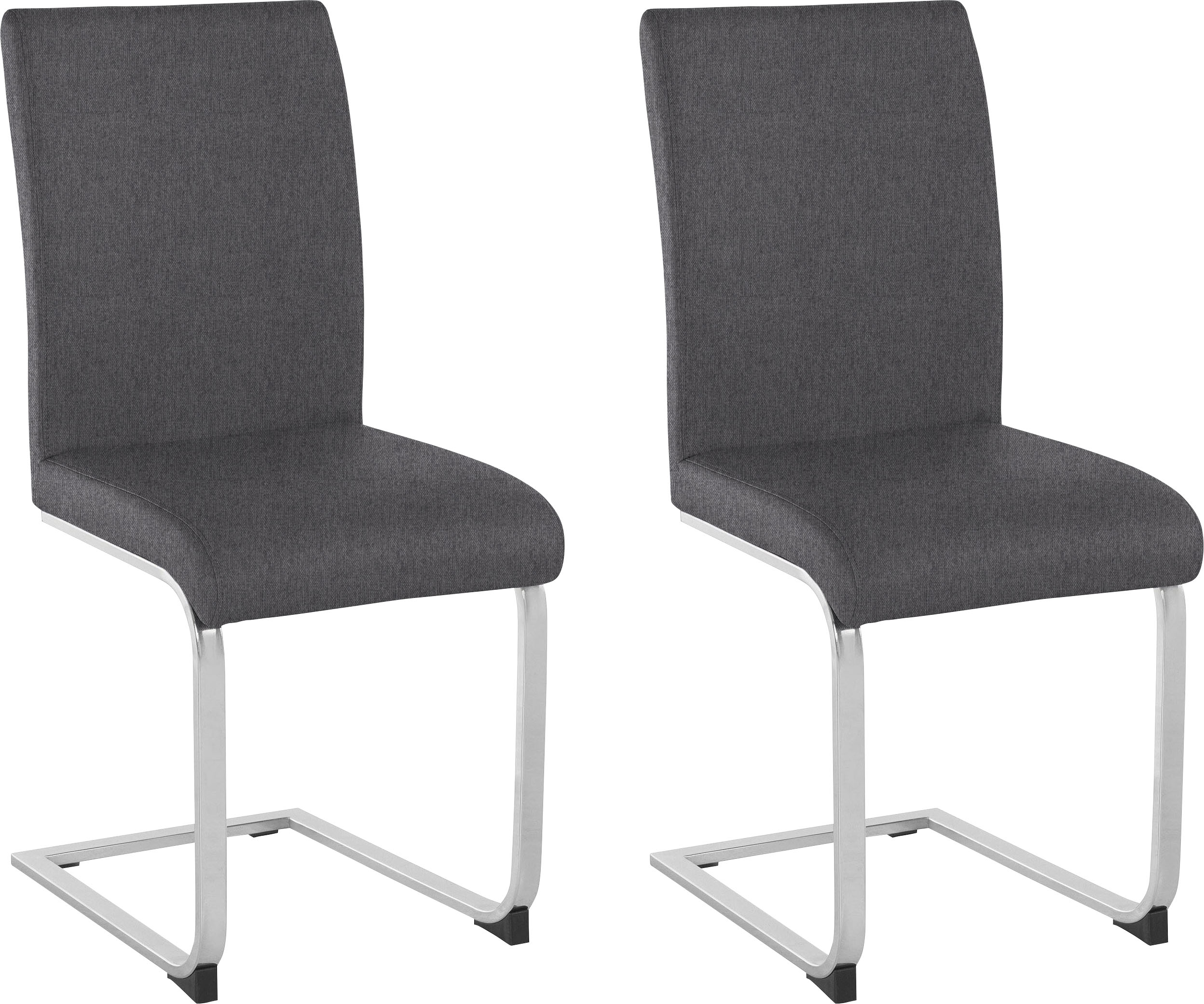 OTTO home Freischwinger "Charissa" (Set) 2 Stk.Bezug in verschiedenen Qualitäten, maximale Belastbarkeit 120 kg